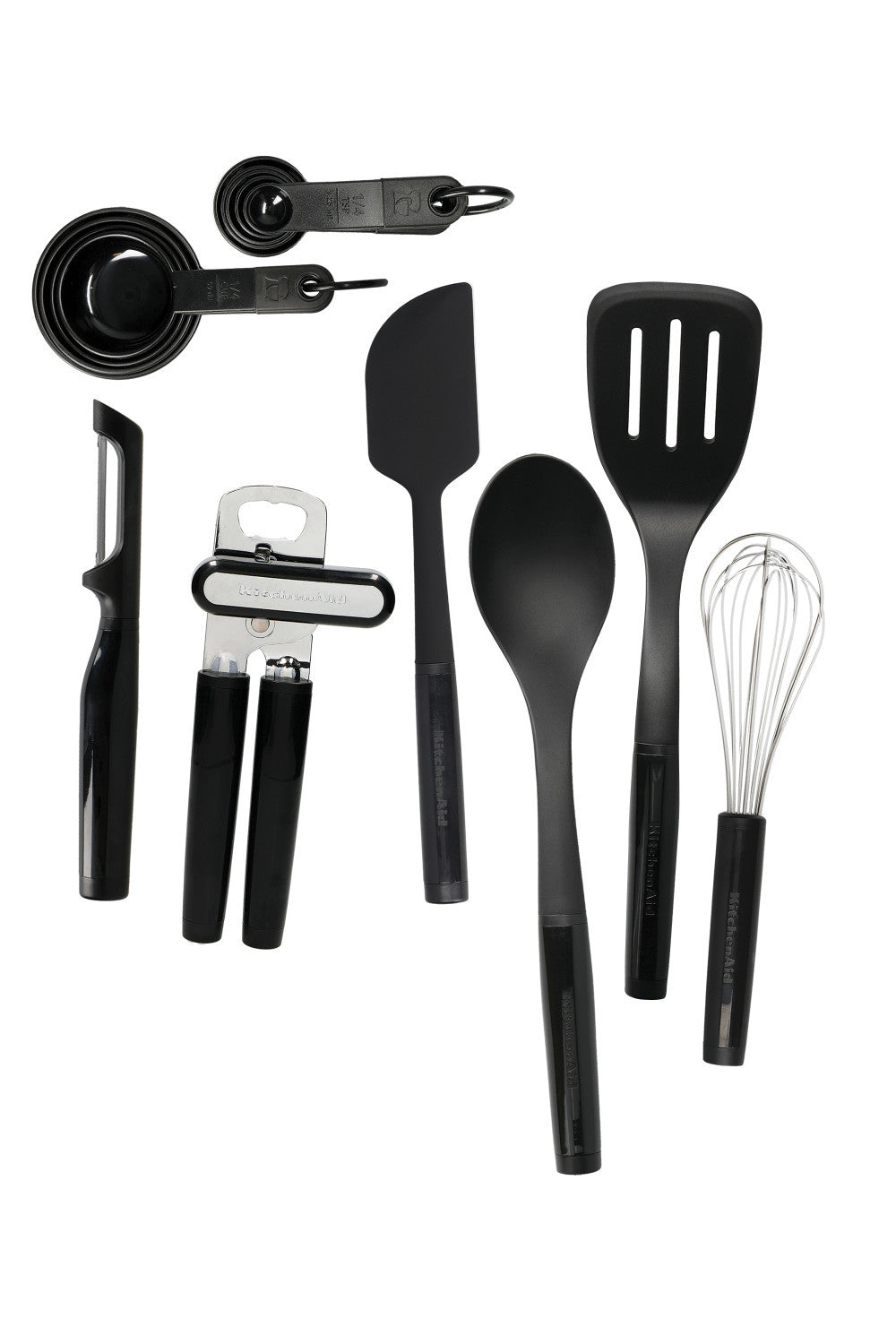 KitchenAid 15 Piece Kitchen Utensil Set (Black)