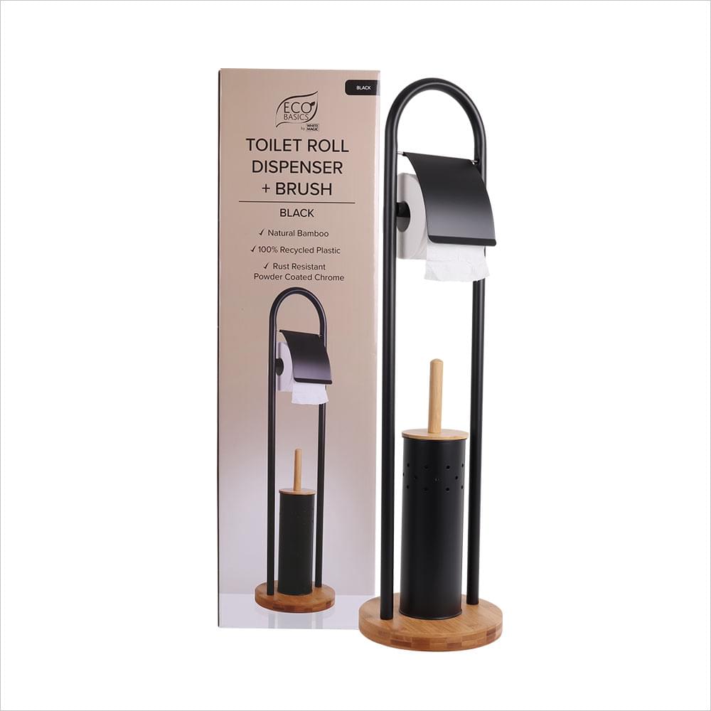 Eco Basics Toilet Roll Dispenser & Brush