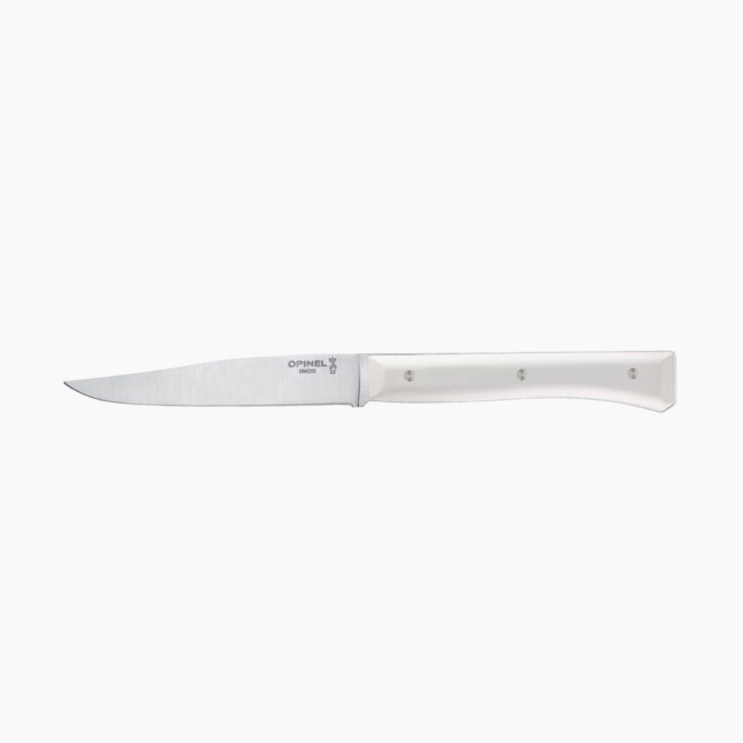 Opinel Facette Table Knife 4 Piece Set White Eco