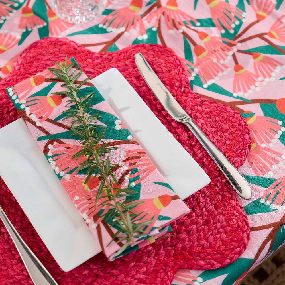 Annabel Trends Linen Napkin Set Blossom Branches