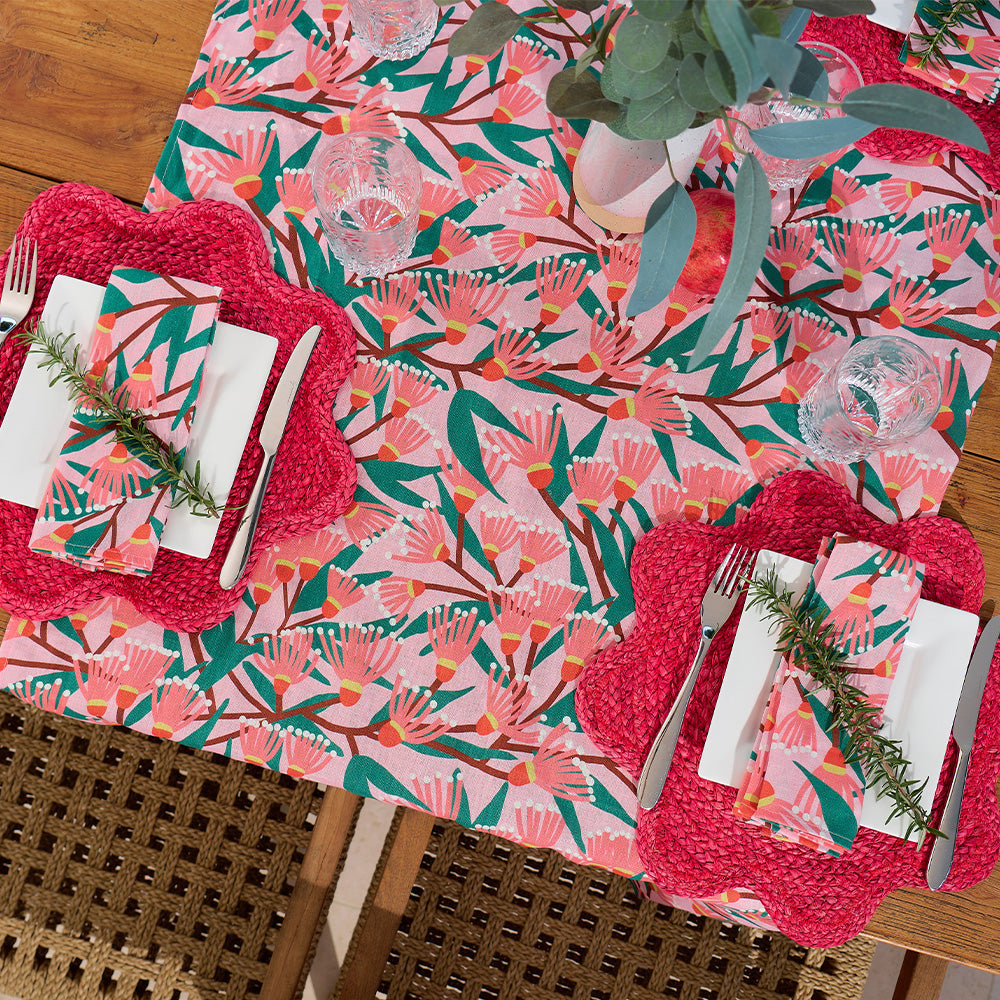Annabel Trends Linen Napkin Set Blossom Branches