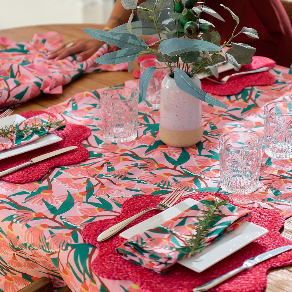 Annabel Trends Linen Napkin Set Blossom Branches