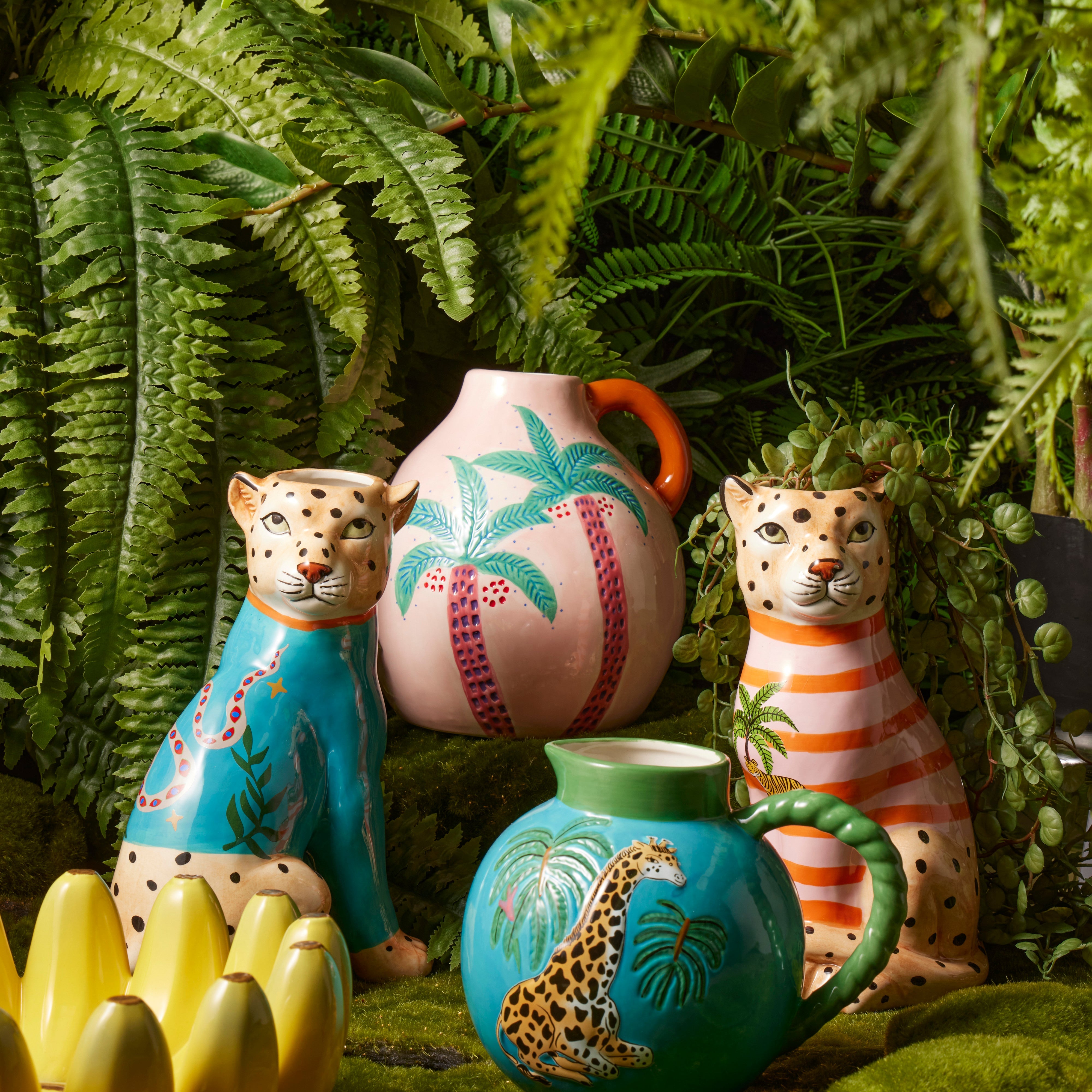 Emporium Fuller Green Giraffe Vase Multi-Coloured