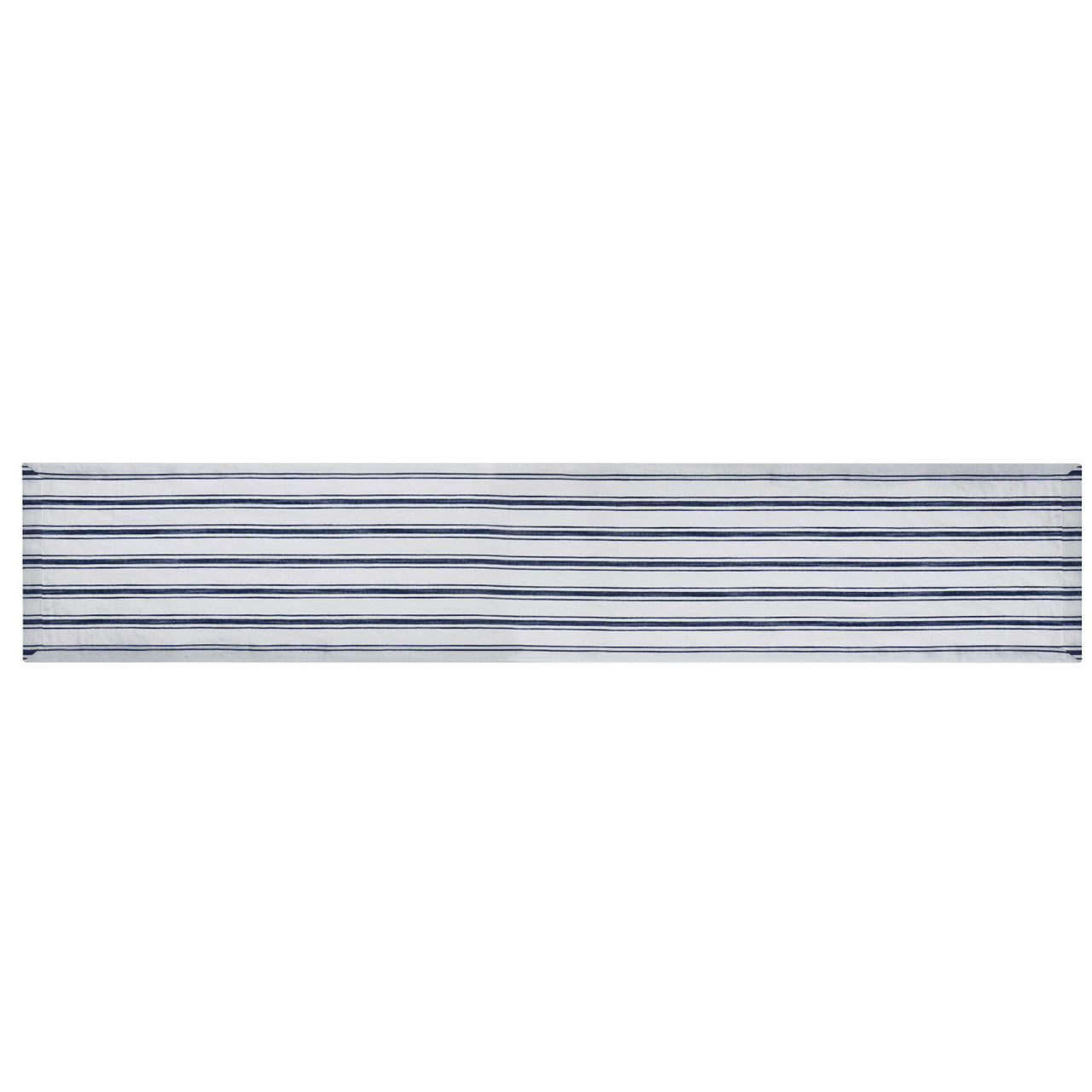 Mikasa Cotton & Linen Blend Stripe Table Runner 230cm (Blue)