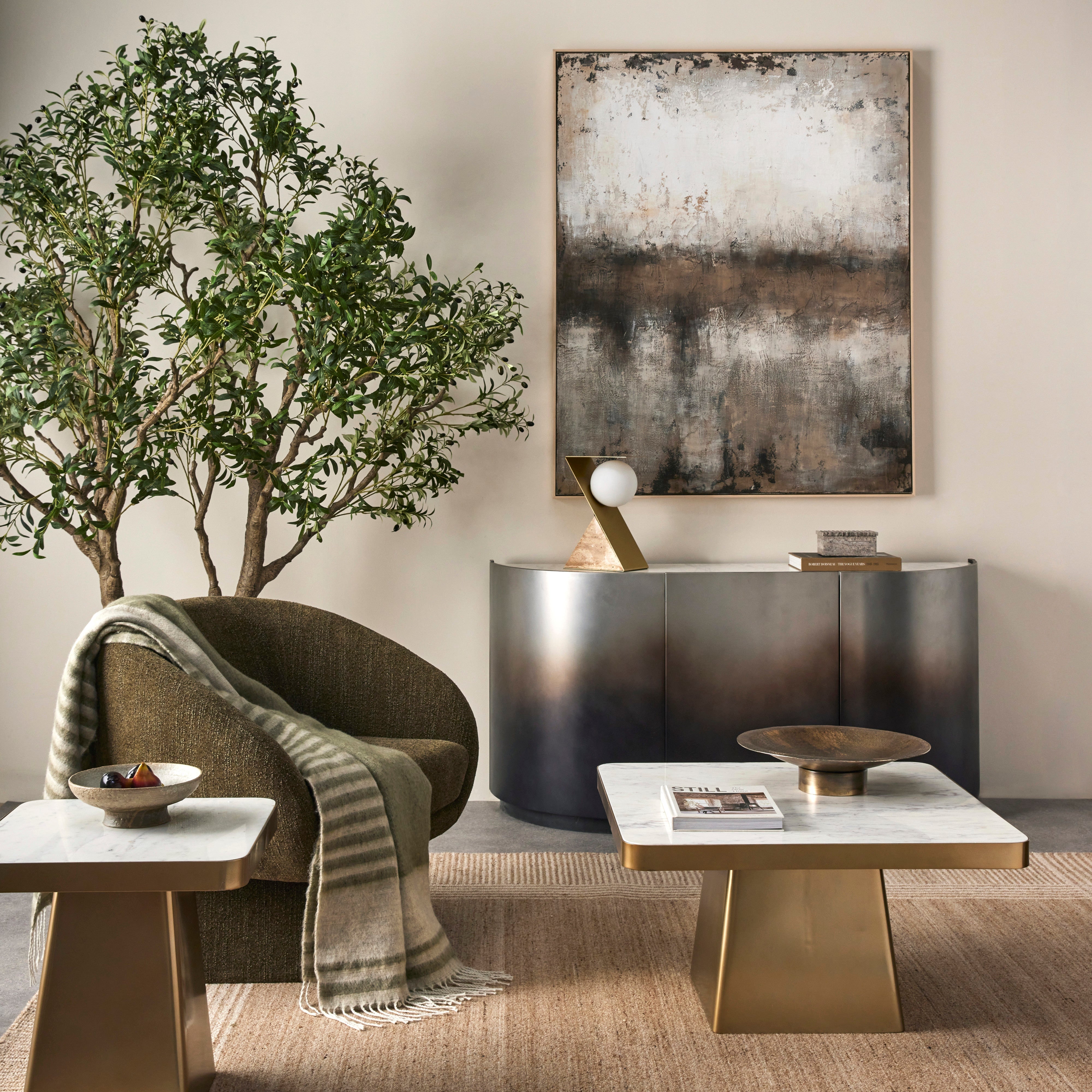 Grand Designs Sabi Table Lamp Brown