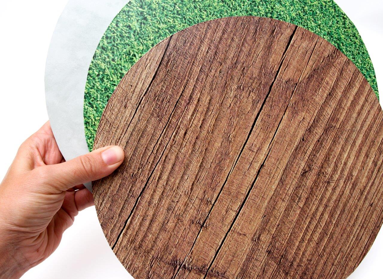 Bake Group Food Presentation Board Round Wood 12in