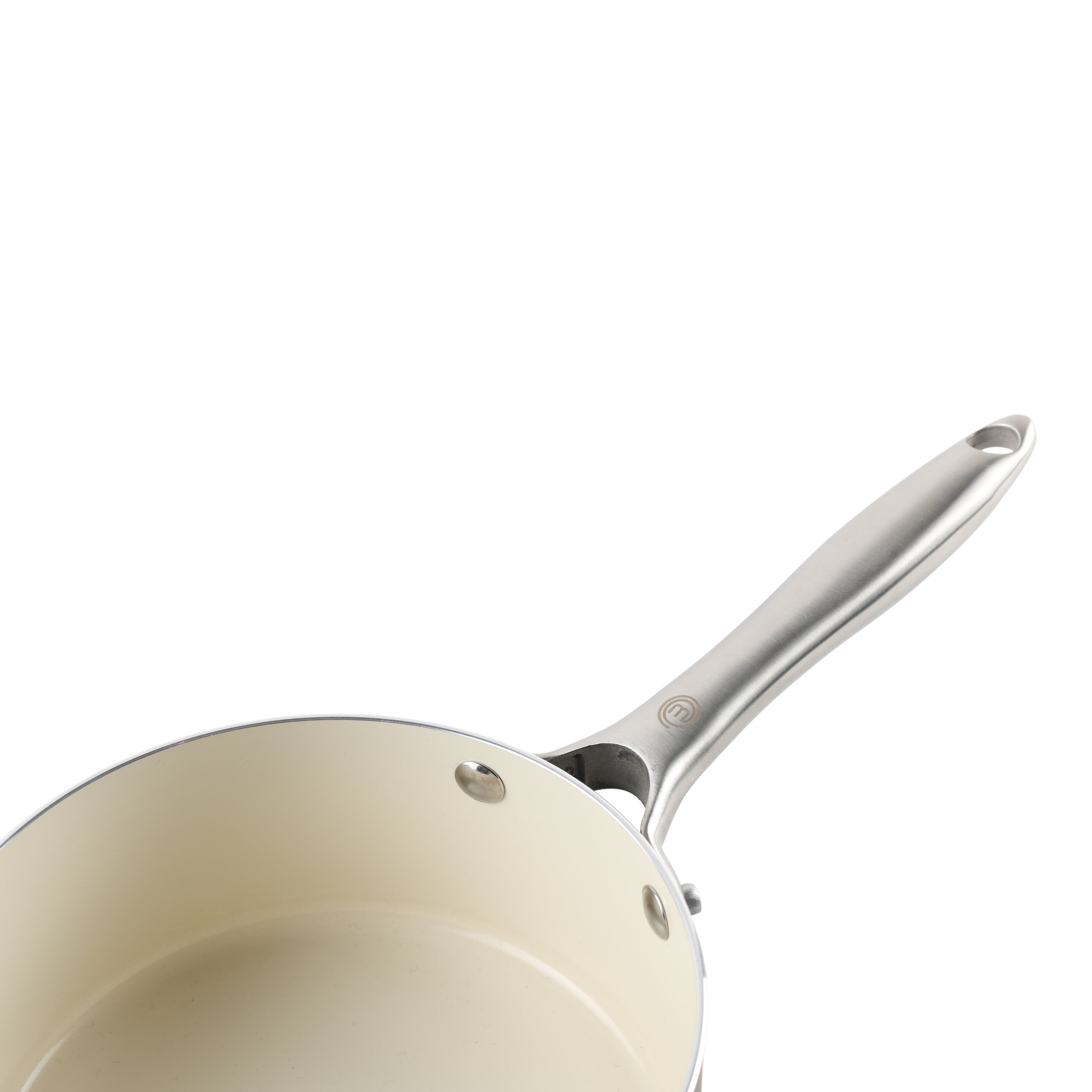 MasterChef Sage Elementa Saucepan with Lid 18cm Sage & Cream