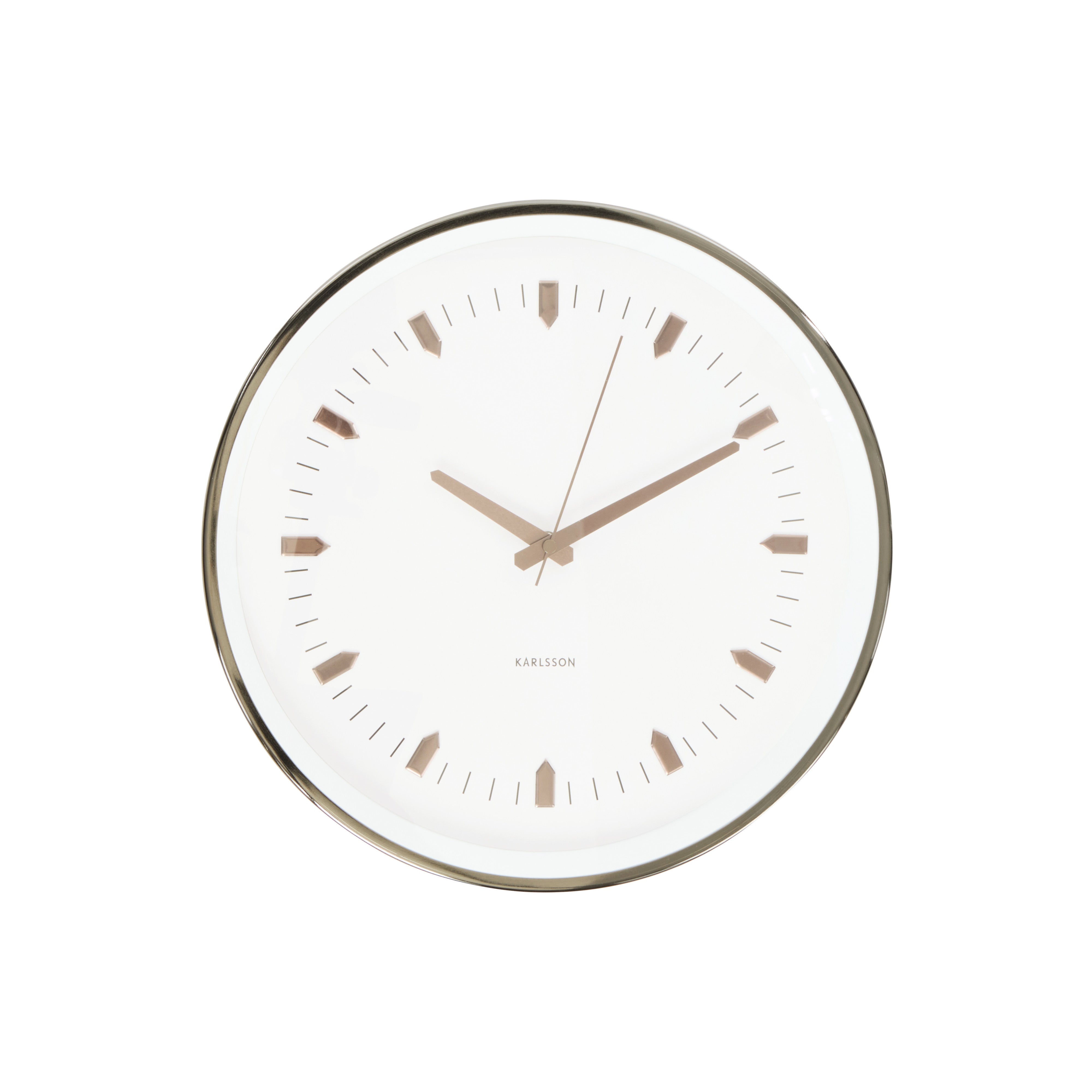 Karlsson Arrow Batons Wall Clock Gun Metal