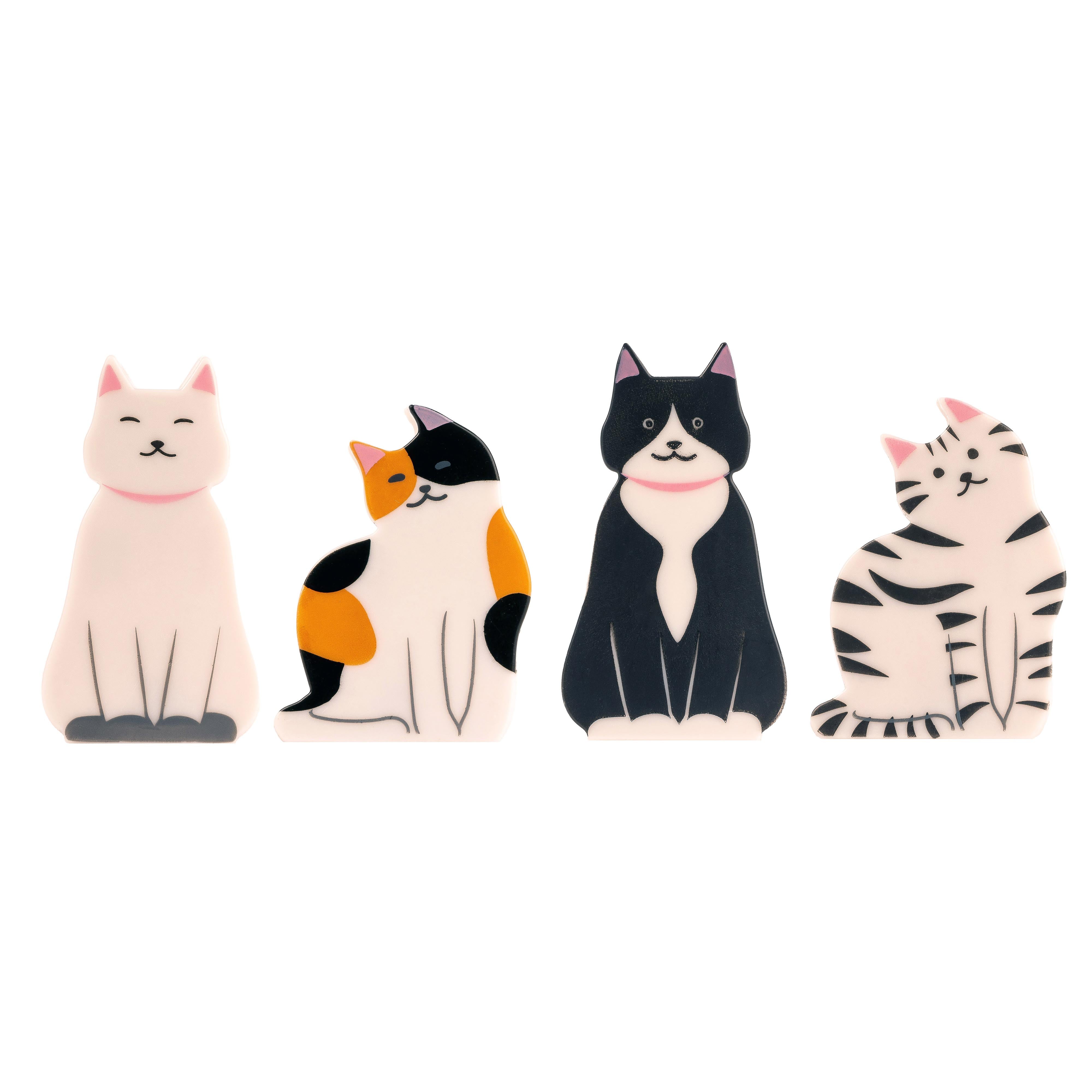 Kikkerland Kitty Bag Clips Multi-Coloured