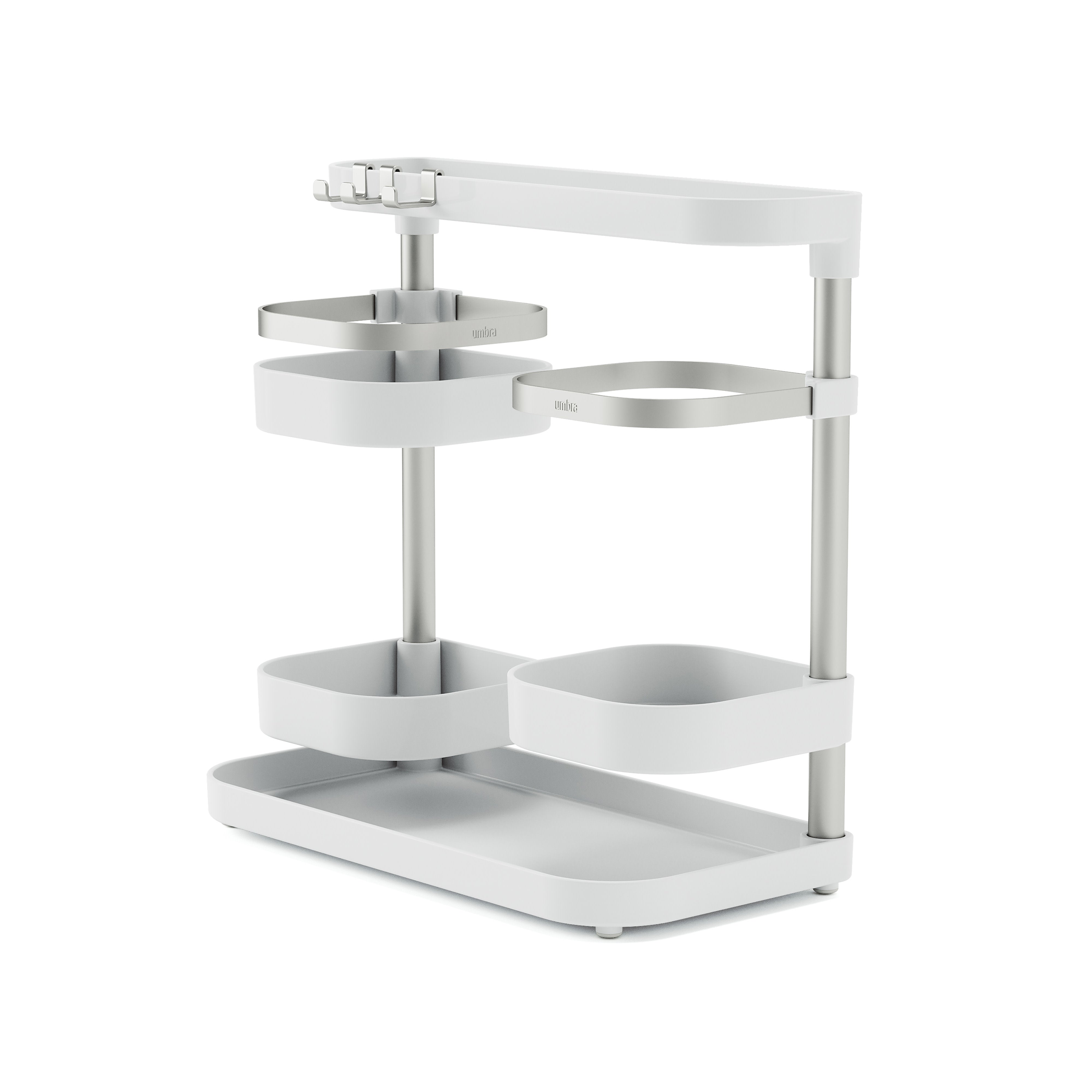 Umbra Holster Multilevel Organizer White & Nickel