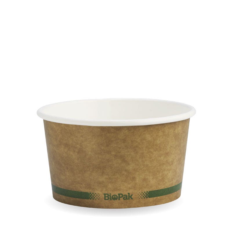 BioPak 430ml / 12oz Kraft BioBowl