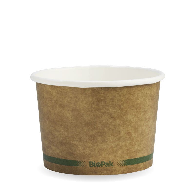 BioPak 550ml / 16oz Kraft BioBowl