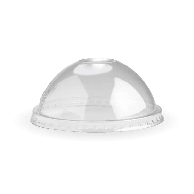 BioPak 250ml / 8oz PLA Dome Paper Bowl Lid