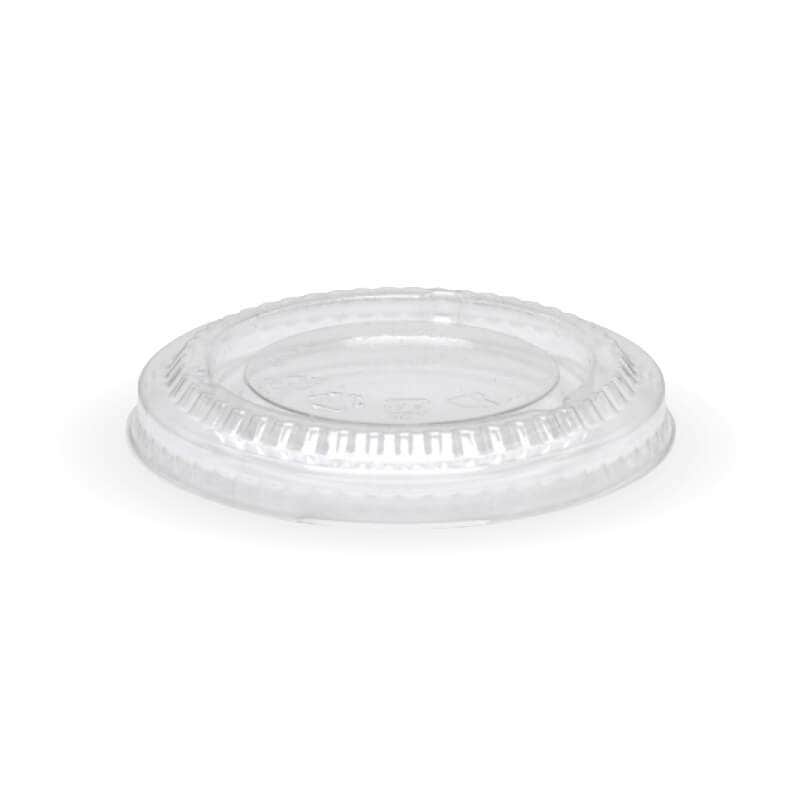 BioPak 250ml / 8oz PLA Flat Paper Bowl Lid