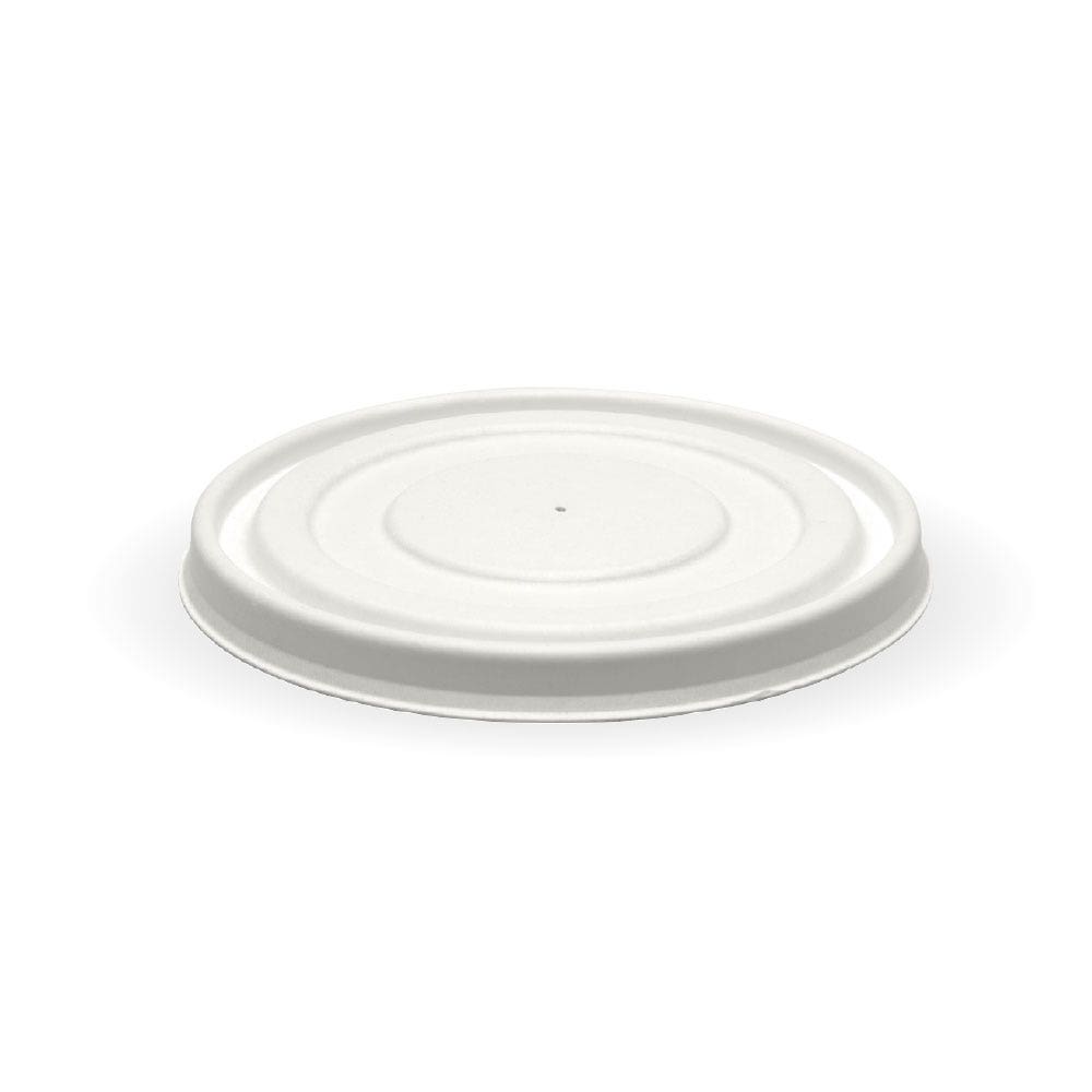 BioPak 250ml / 8oz Plant Fibre Flat BioBowl Lid