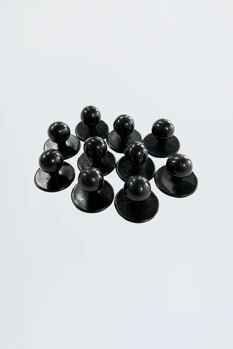 Aussie Chef Stud Buttons Black