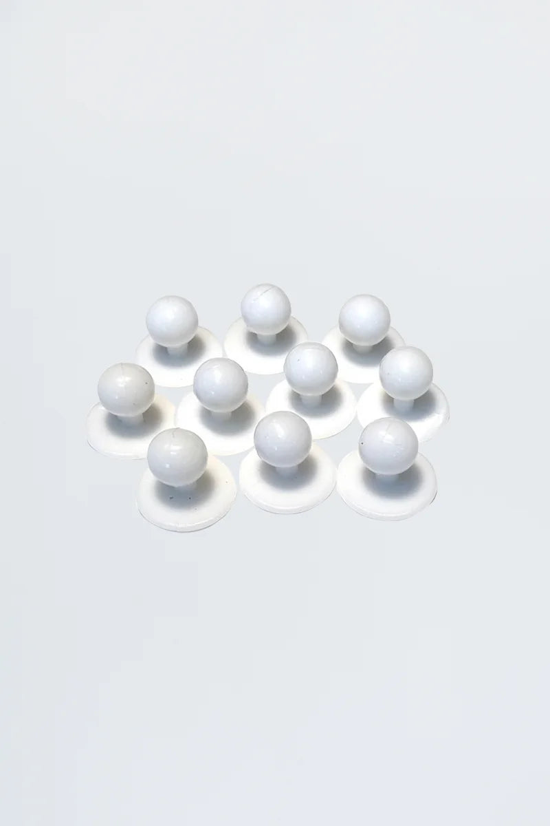 Aussie Chef Stud Buttons White