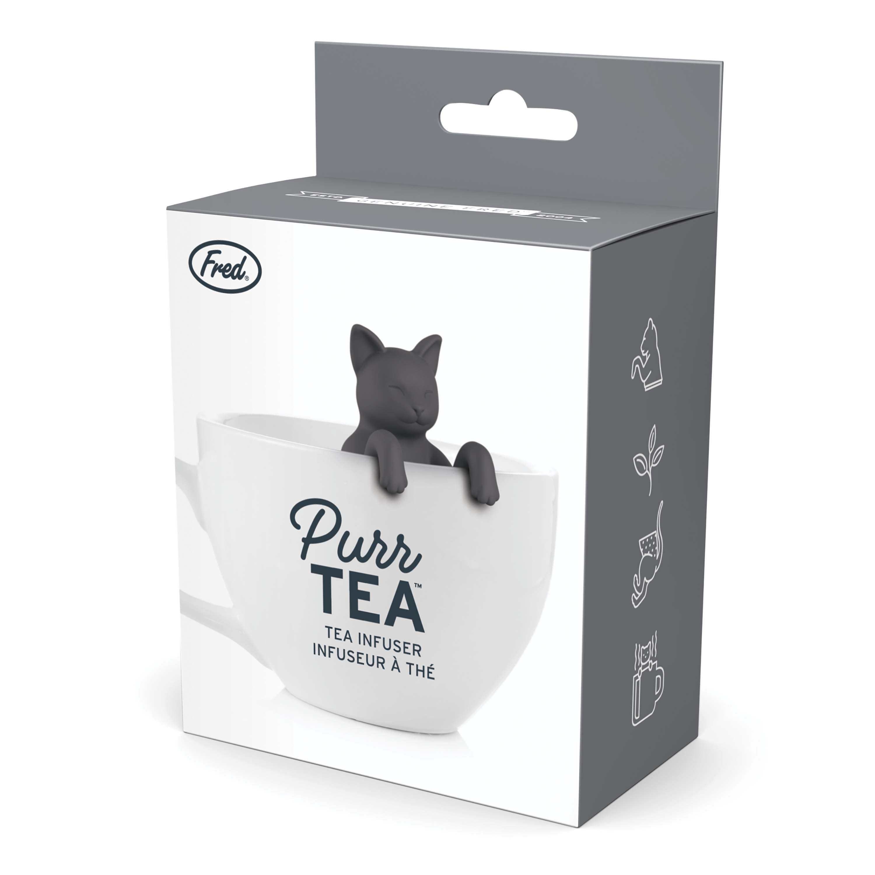 Fred Purr Tea Cat Tea Infuser Black