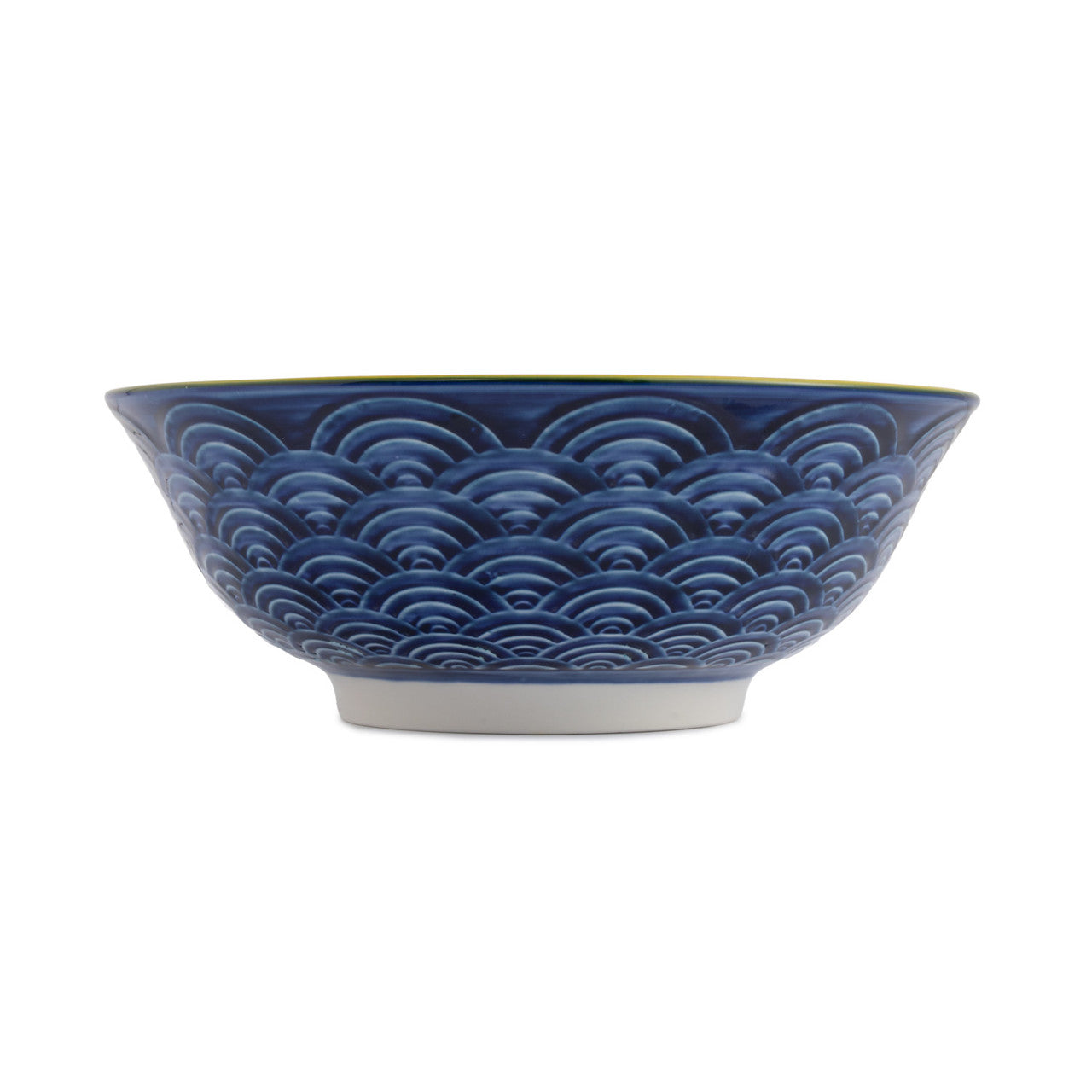 Mikasa Stoneware Ramen Bowl 21cm (Red & Blue Arc)