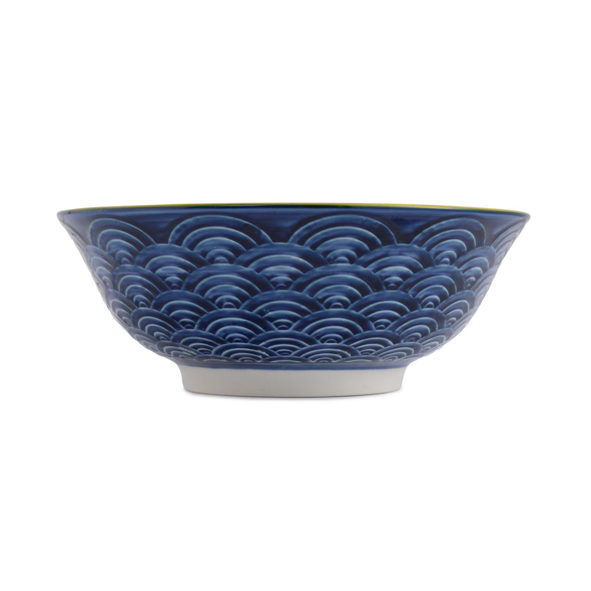 Mikasa Stoneware Ramen Bowl 21cm (Red & Blue Arc)
