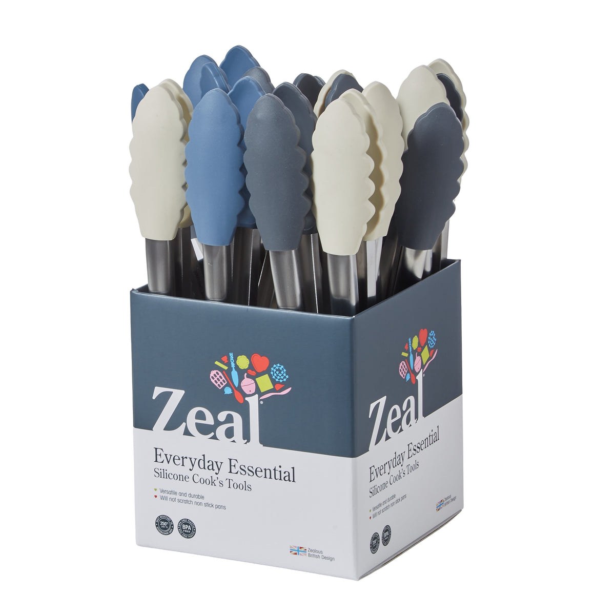 Zeal Silicone Tongs (Cosy)