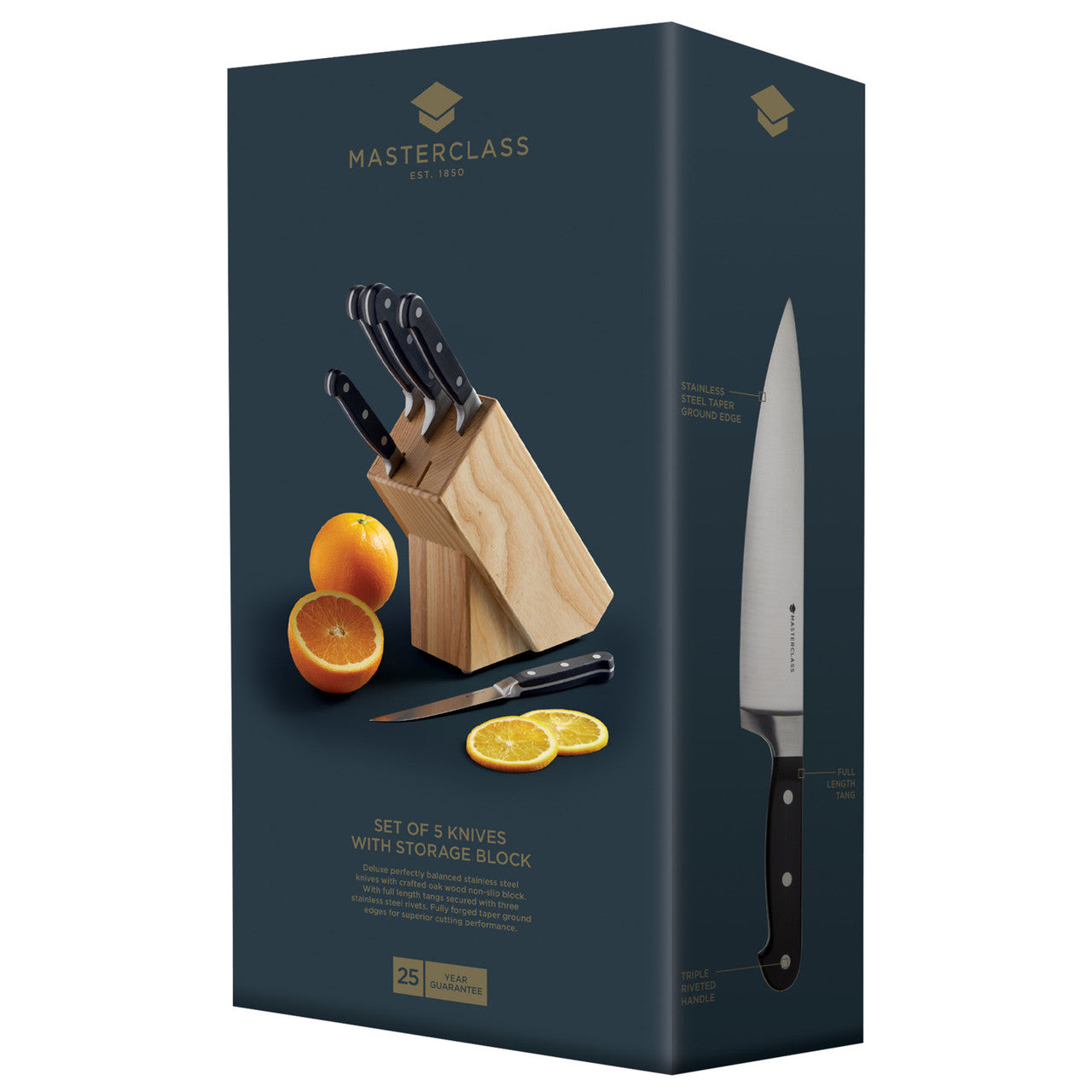 MasterCraft Halo 5 Piece Knife Block Set