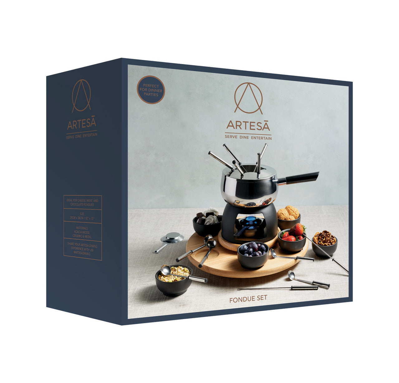 Artesà Six Person Party Fondue Set