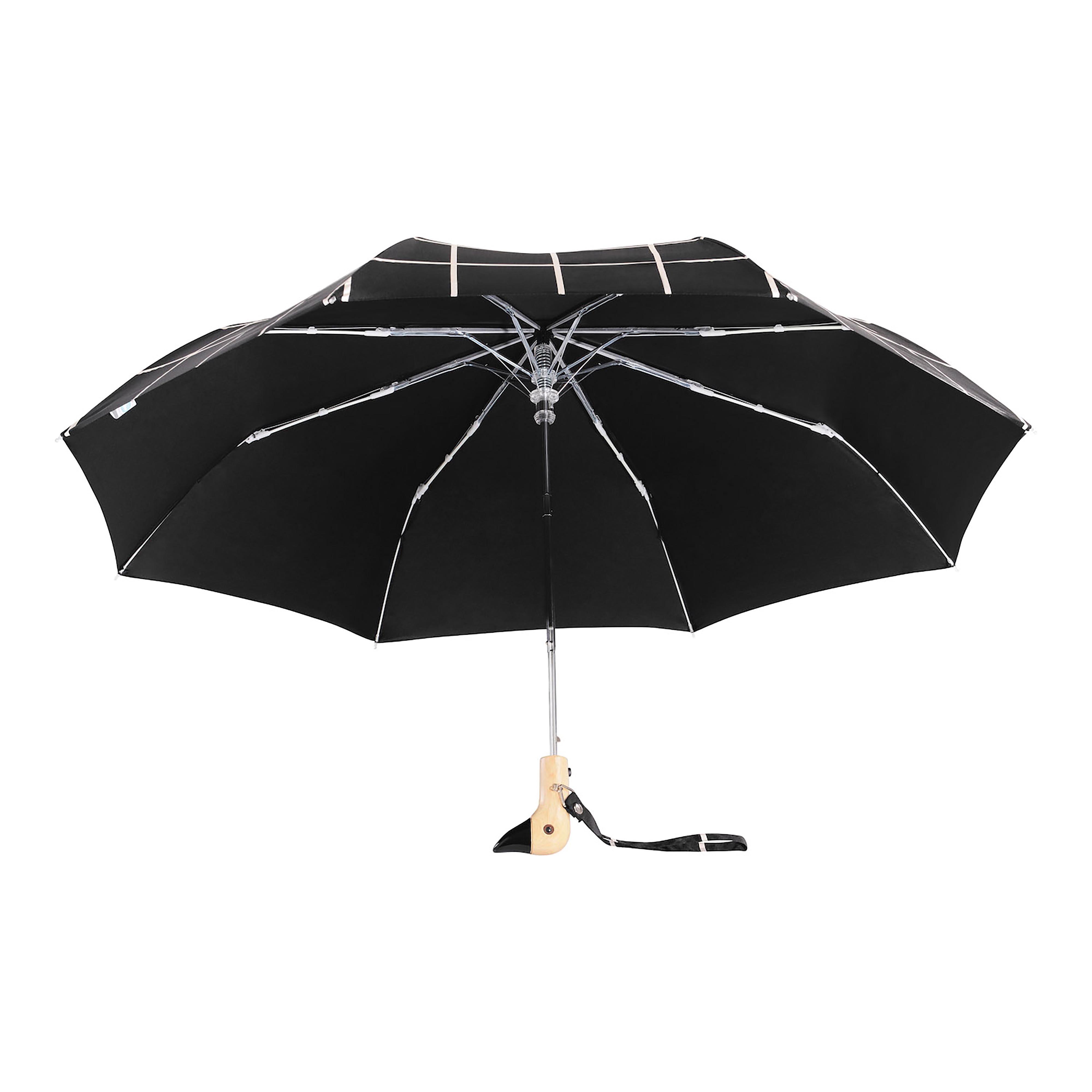 Original Duckhead Duck Umbrella Compact Black Grid