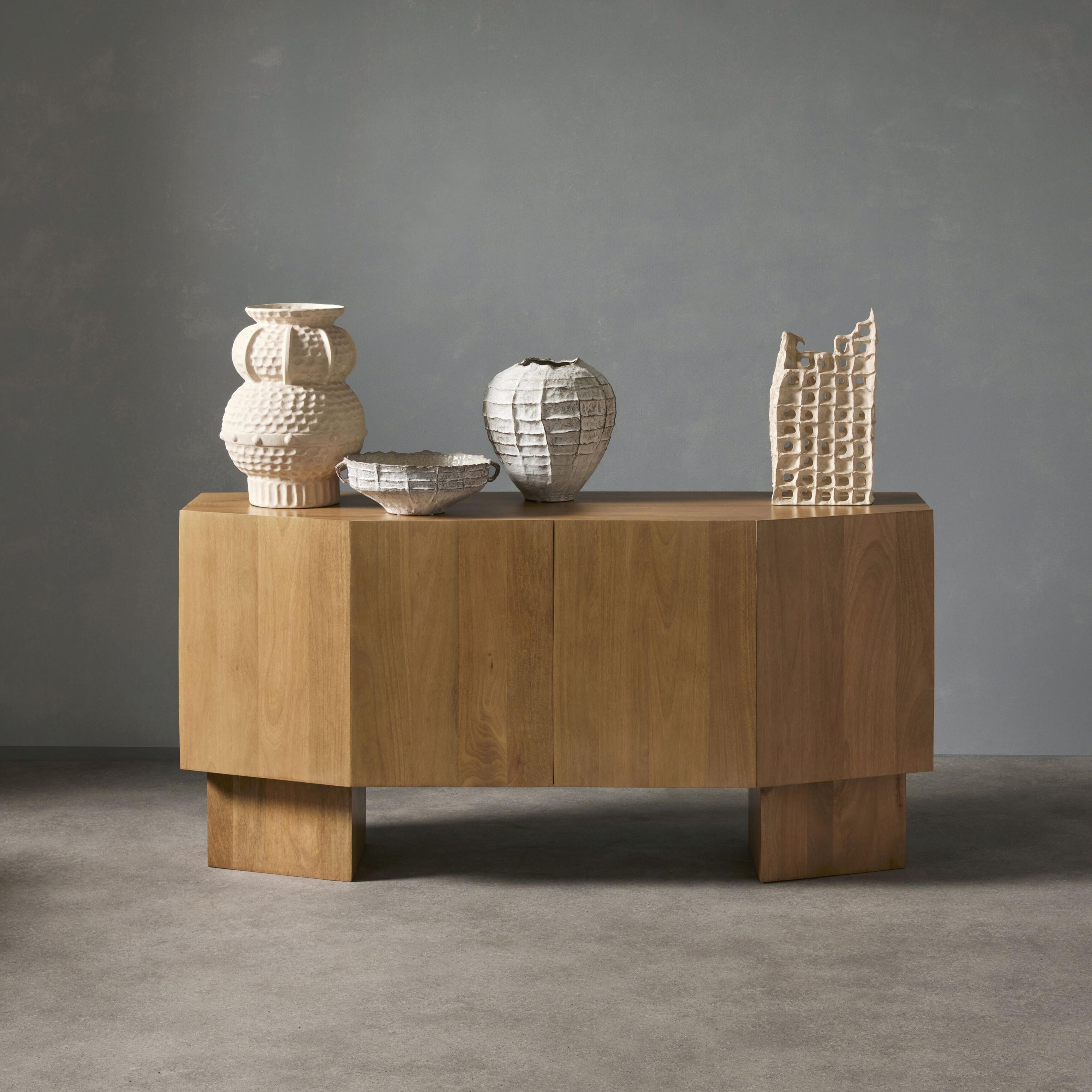 Grand Designs Rio Vase Off White