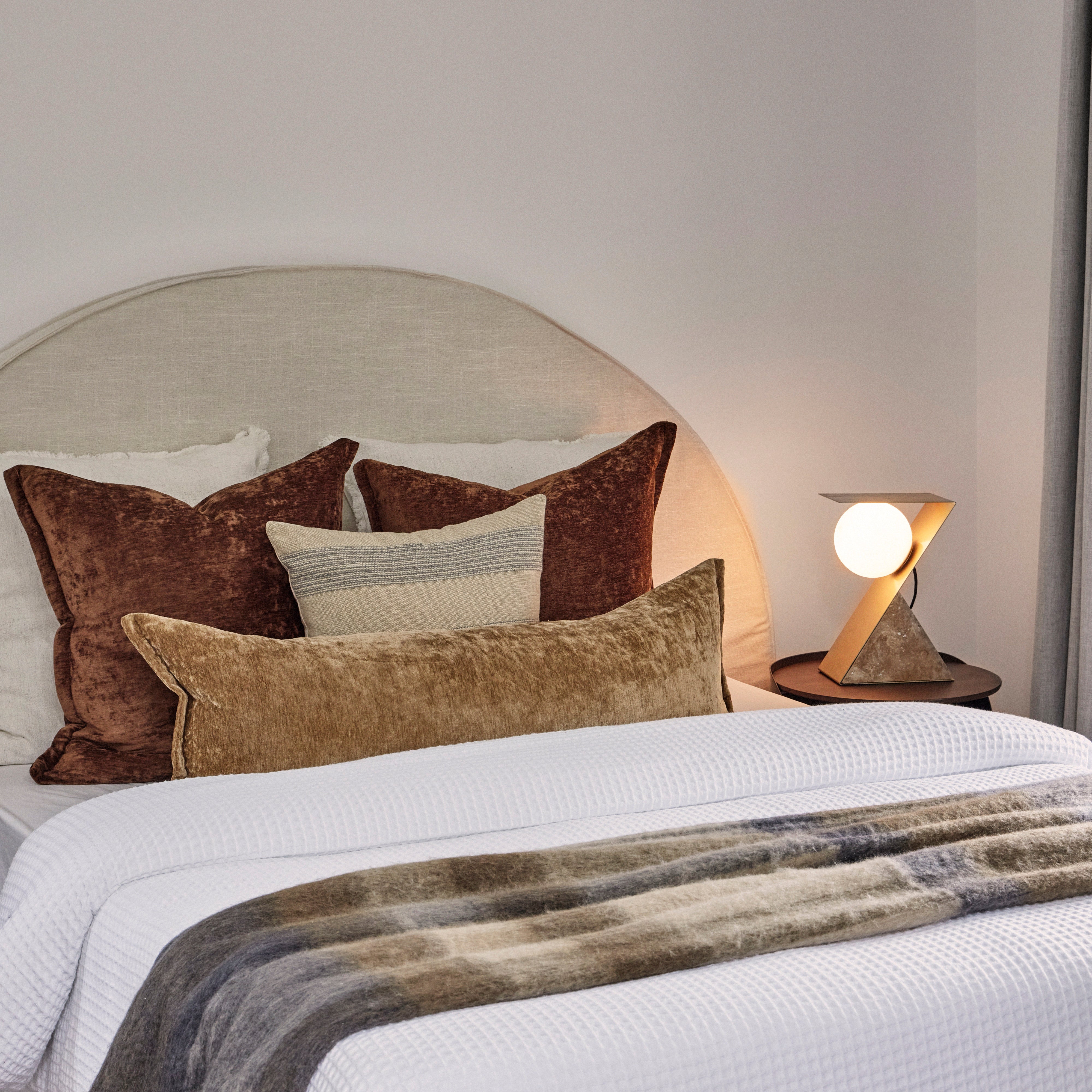 Grand Designs Andreas Wool Blend Woven Throw Multi-Coloured