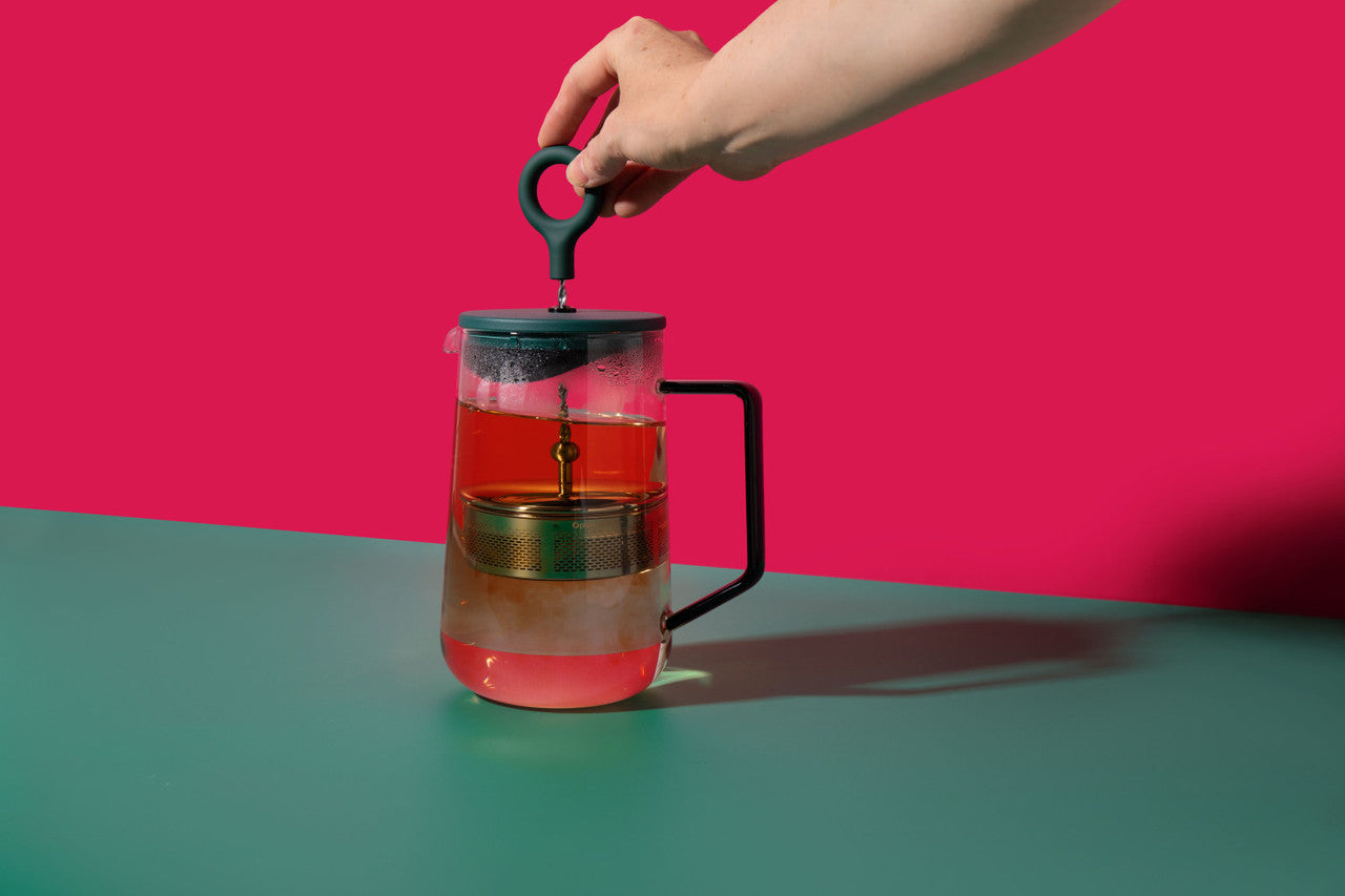 La Cafetière Gyro Glass Spinning Tea Infuser 4 Cup / 1.25L (Green)