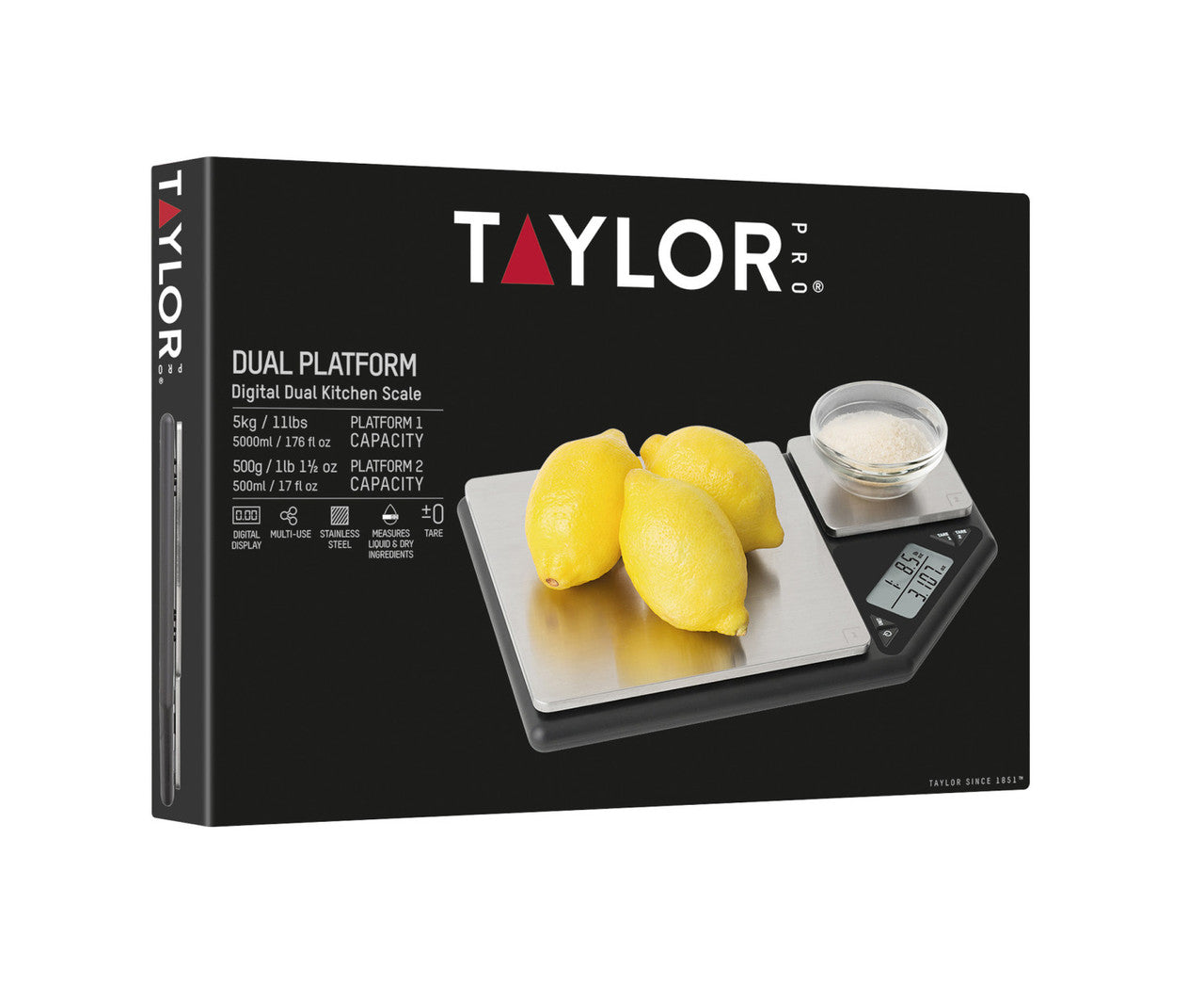 Taylor Pro Dual Platform Digital Kitchen Scale 5kg/500g