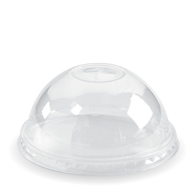 BioPak 300-700ml Dome X-Slot Lid Clear BioCup Lid