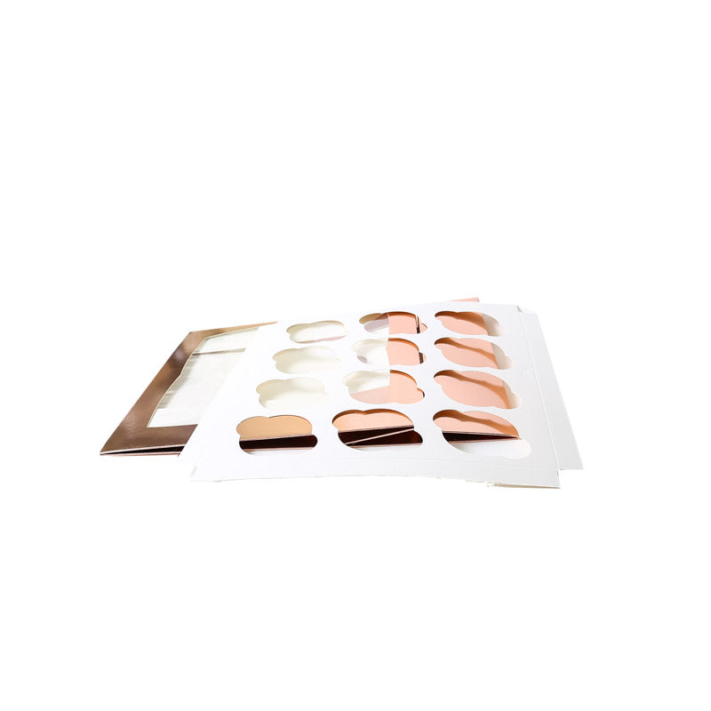 Bake Group Cupcake Box with PVC Window 12 Cupcake Rose Gold