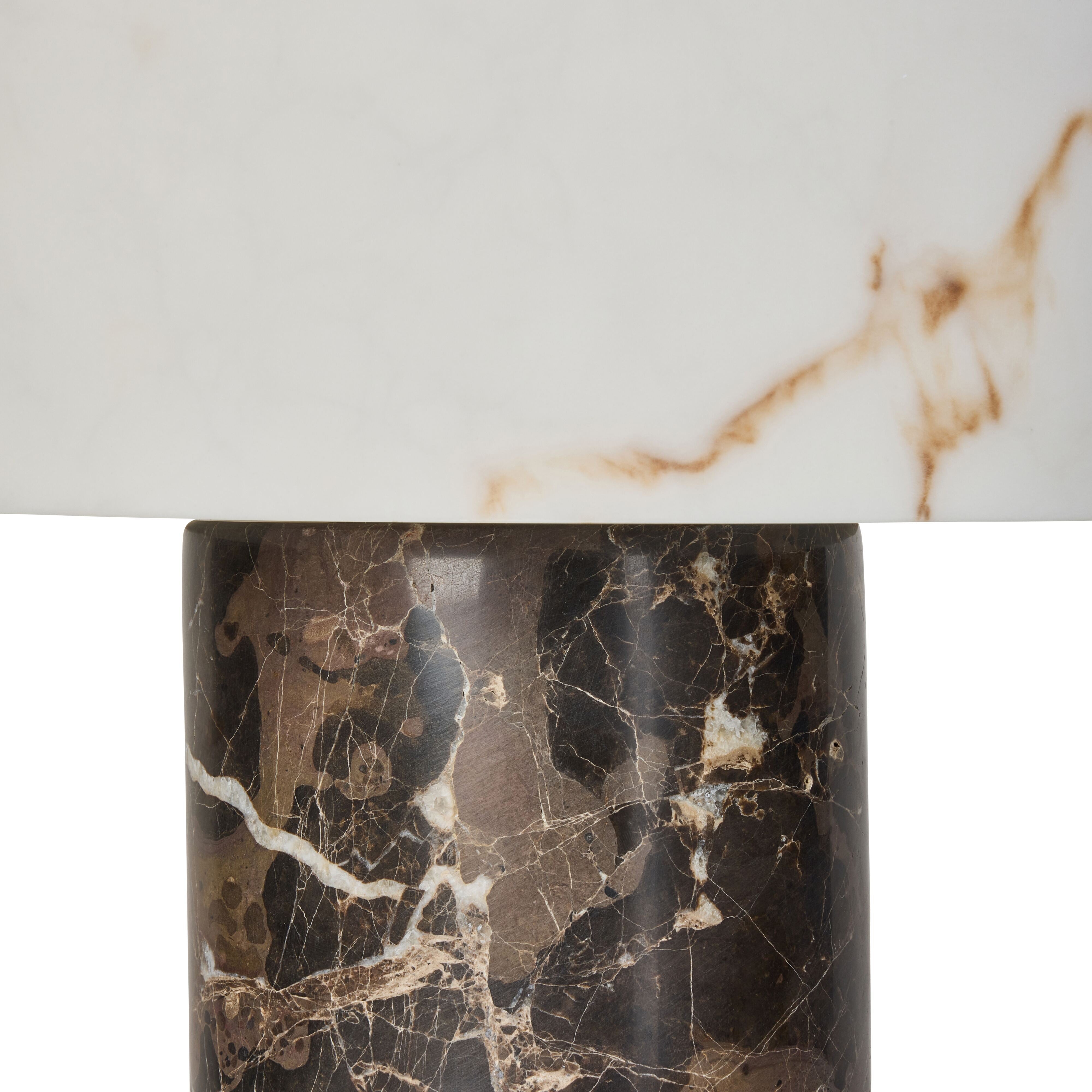 Amalfi Kian Table Lamp Brown & White