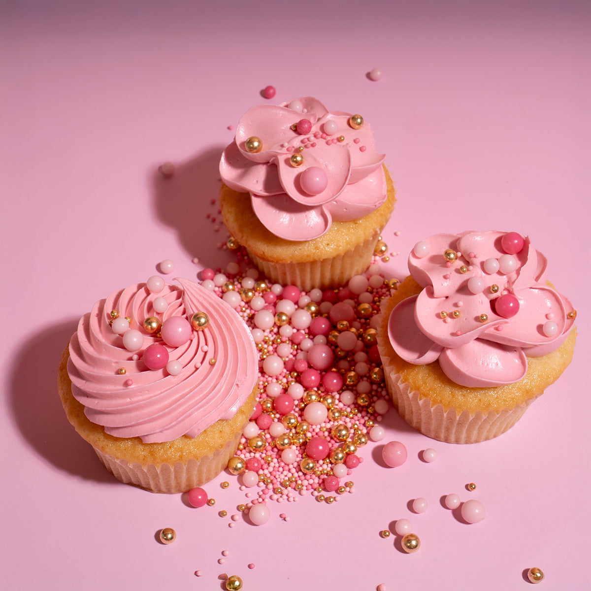 Sprinks Velvet Crunch Sprinkles Pink 70g