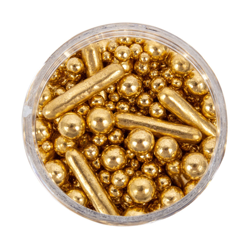 Sprinks Bubble & Bounce Shiny Gold 75g Sprinkles