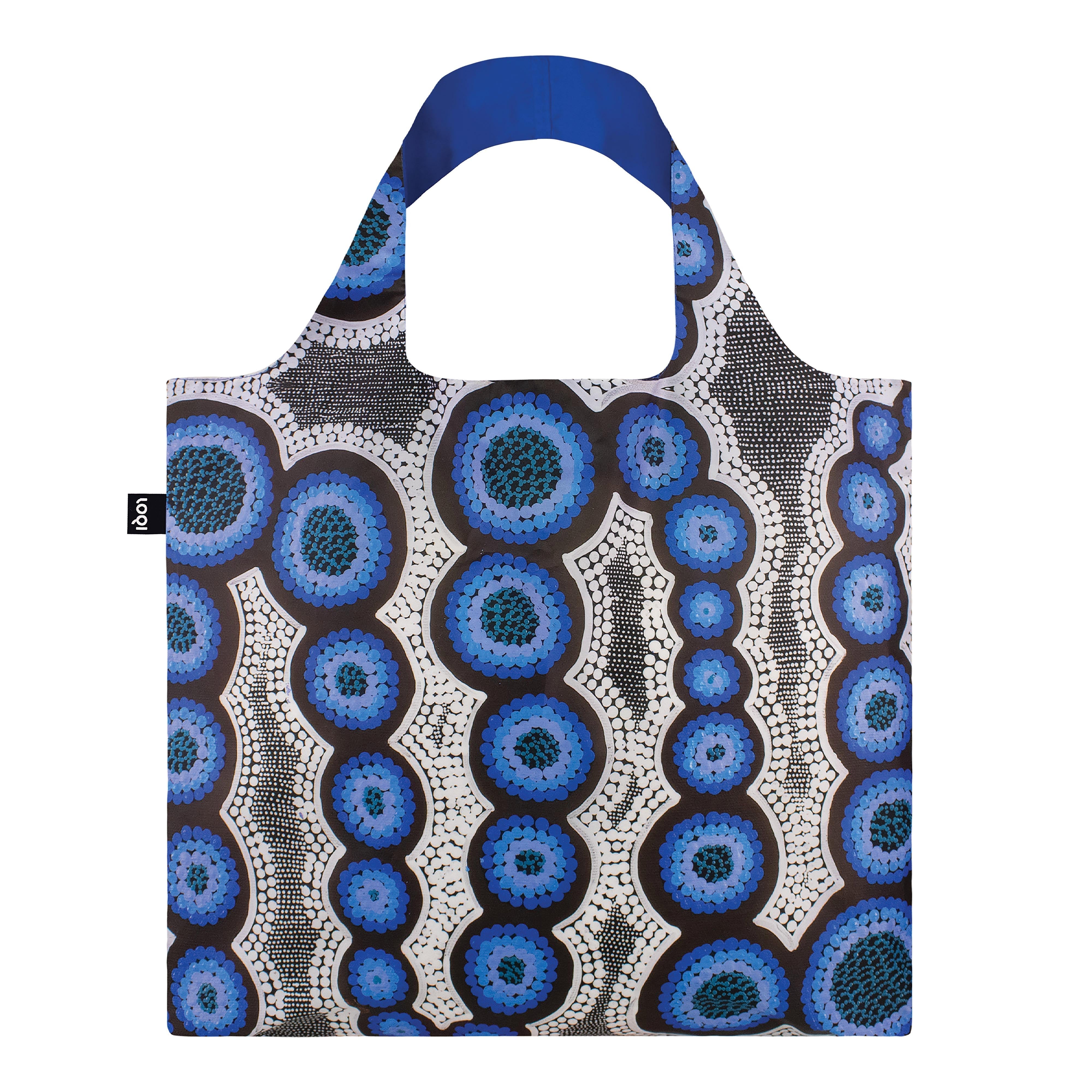 LOQI Nangala Water Dreaming Blue Tote Bag