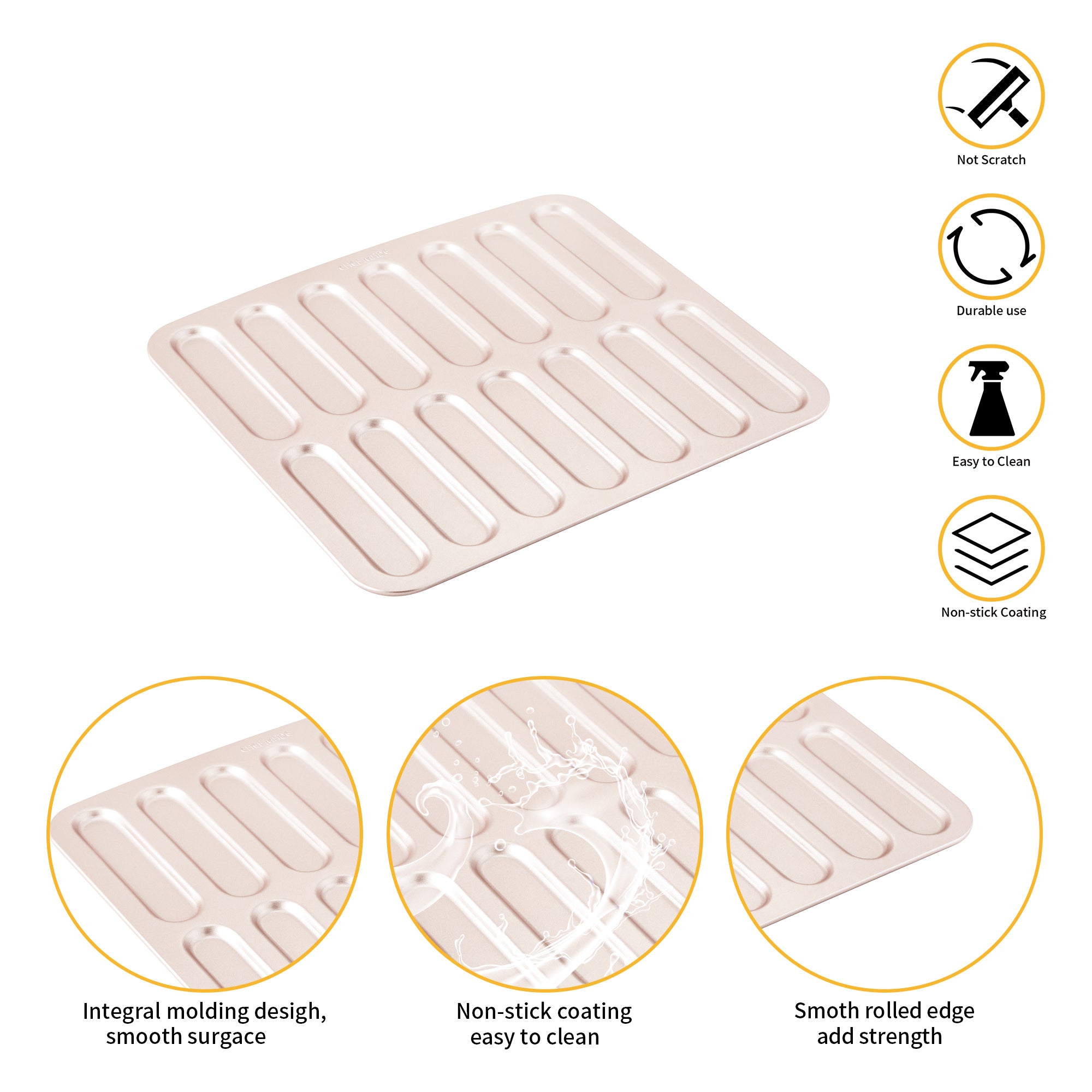 CHEFMADE Éclair Mould 14 Piece (WK9172)