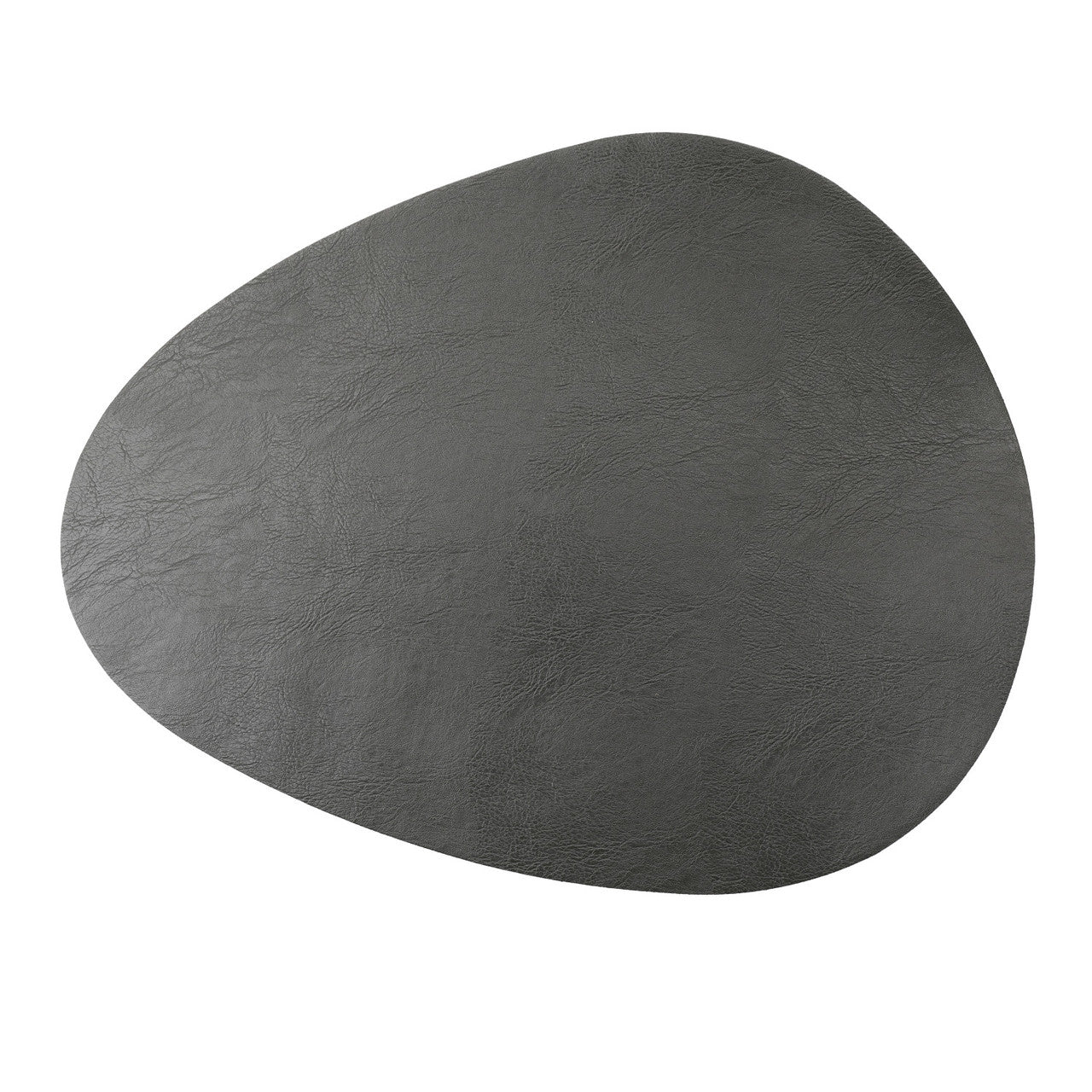 Mikasa PU Pebble Placemat Set 4 Piece 38 x 30cm (Slate Grey)