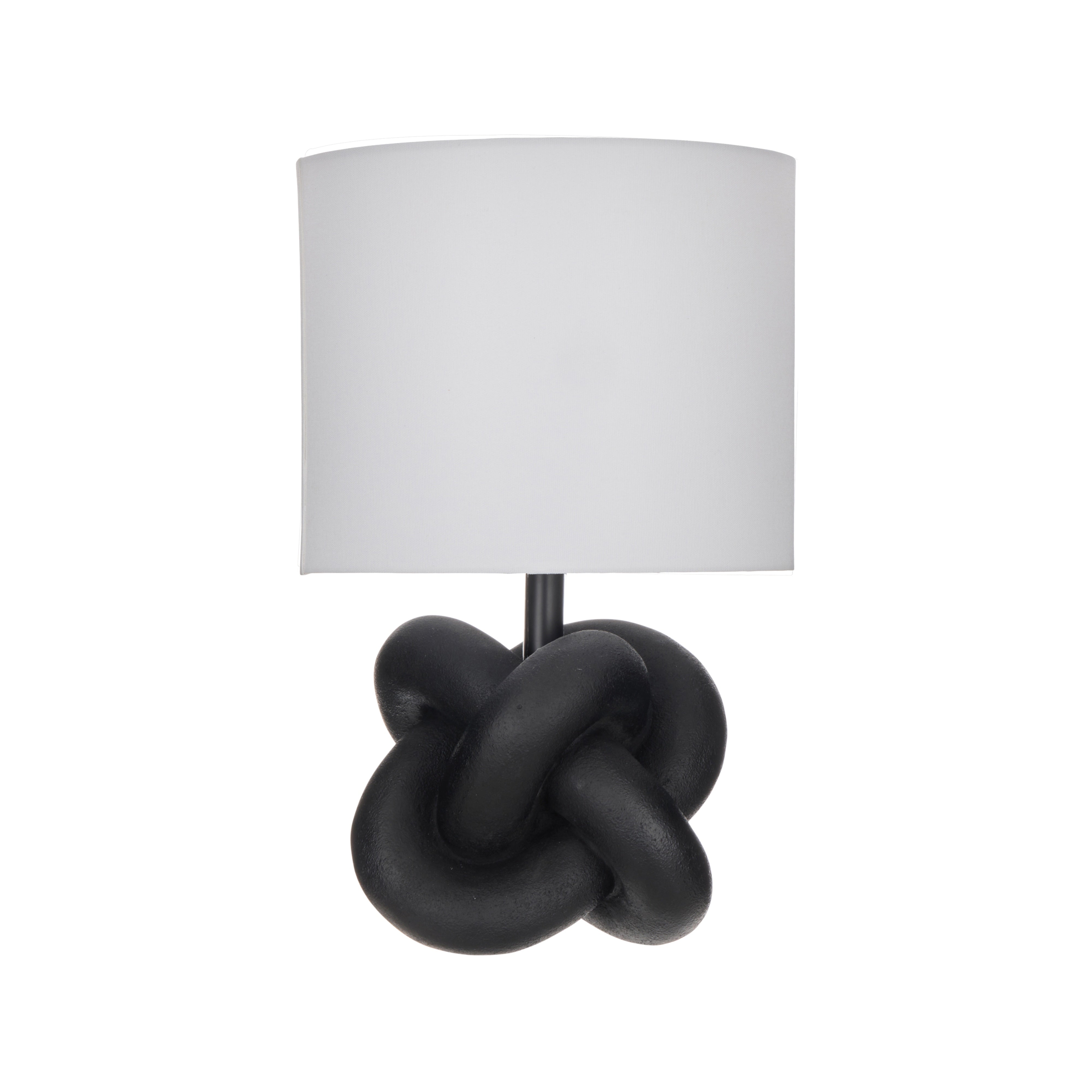 Amalfi Fia Knot Table Lamp Black & White