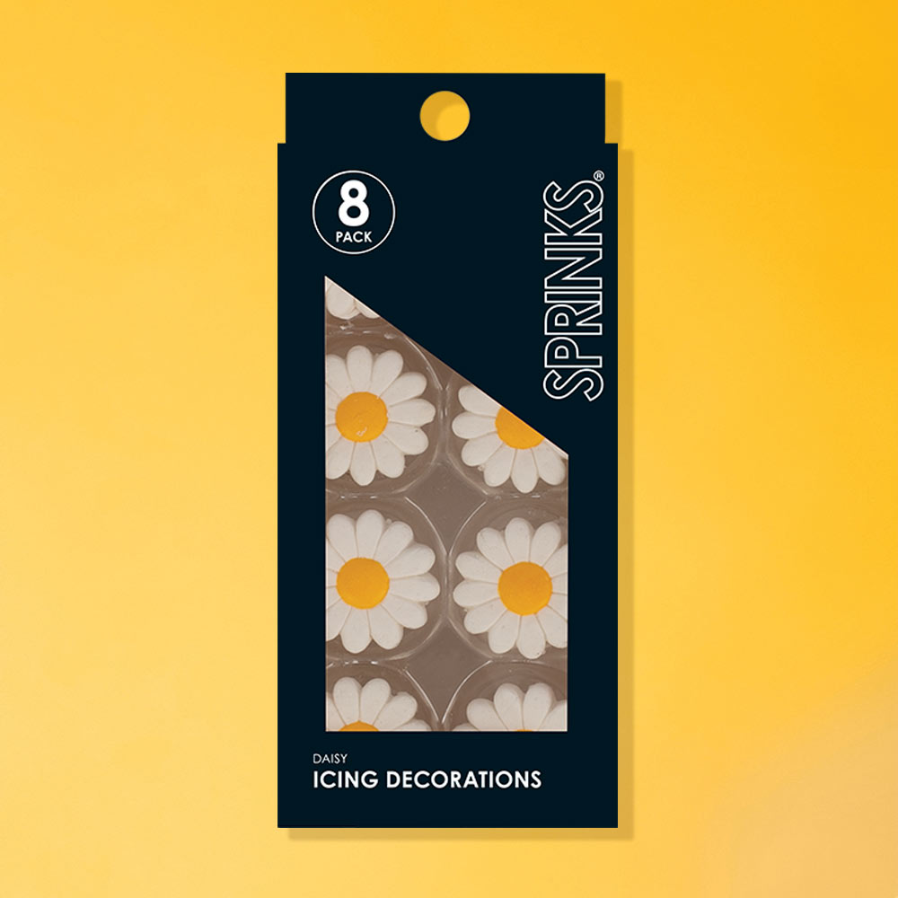 Sprinks Icing Decorations Daisy 8 Piece