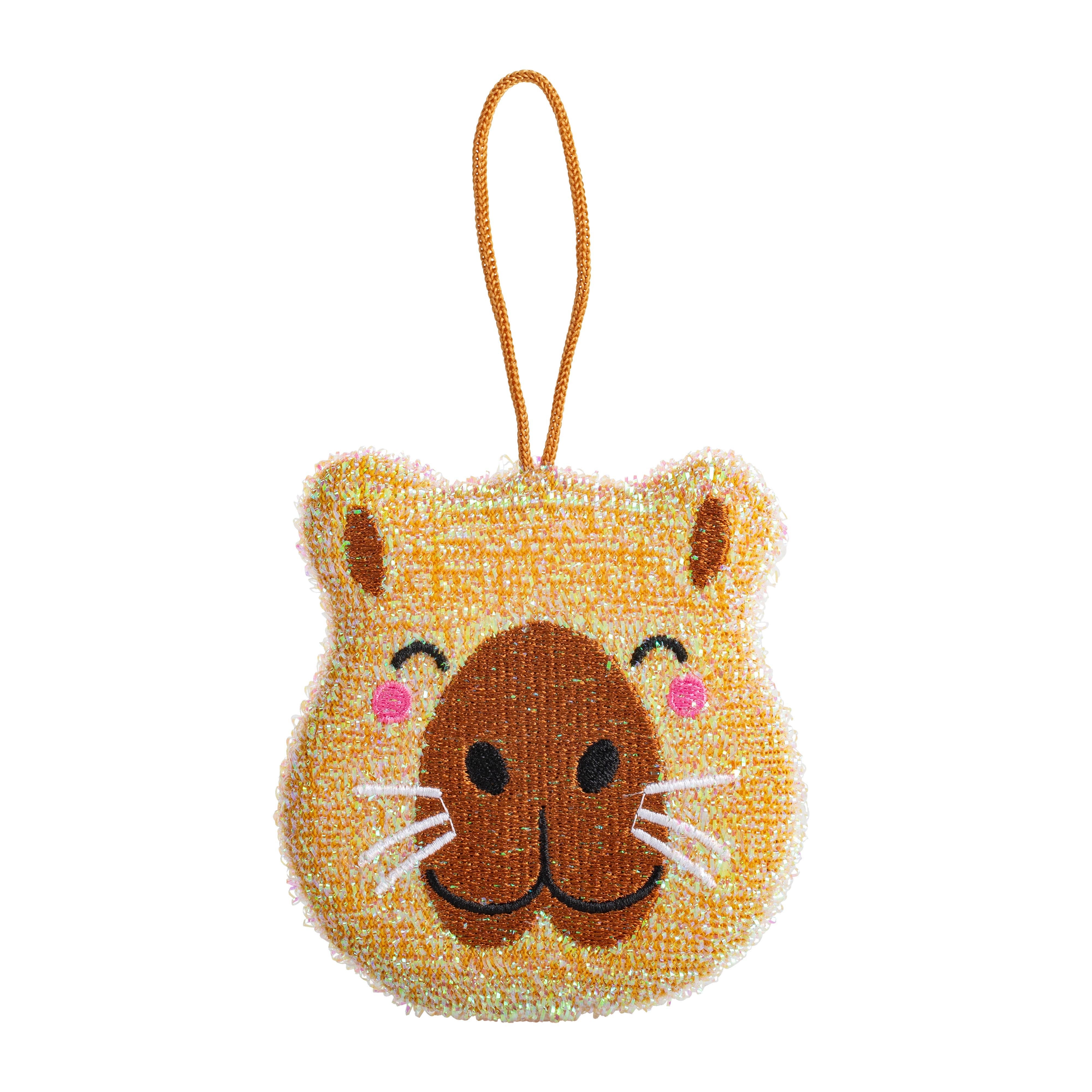 Kikkerland Capybara Scrub Sponge 2 Piece Set Multi-Coloured