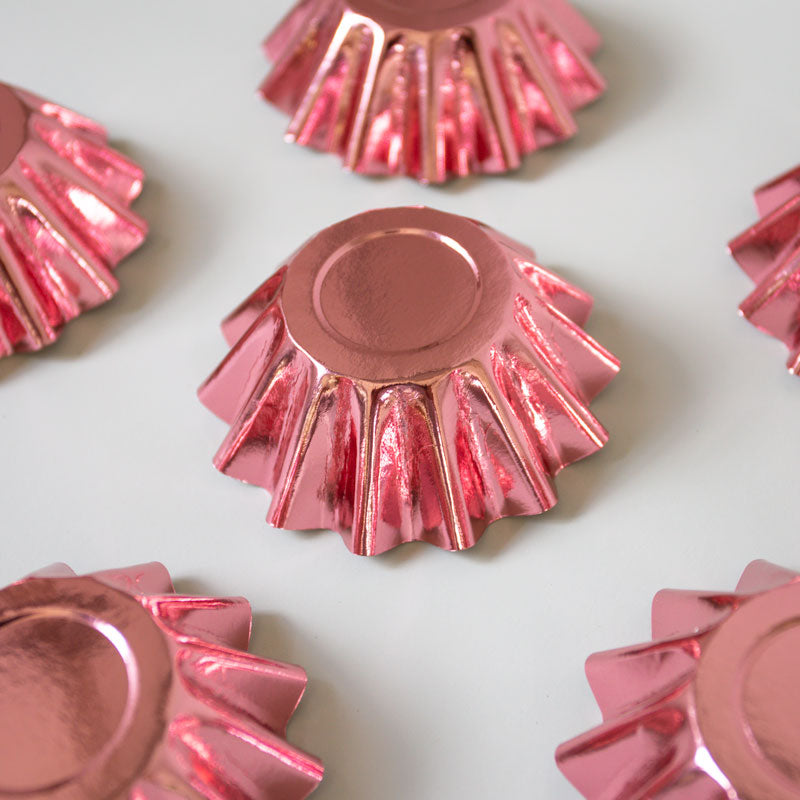 Papyrus Bloom Baking Cups Rose Gold 24 Pack