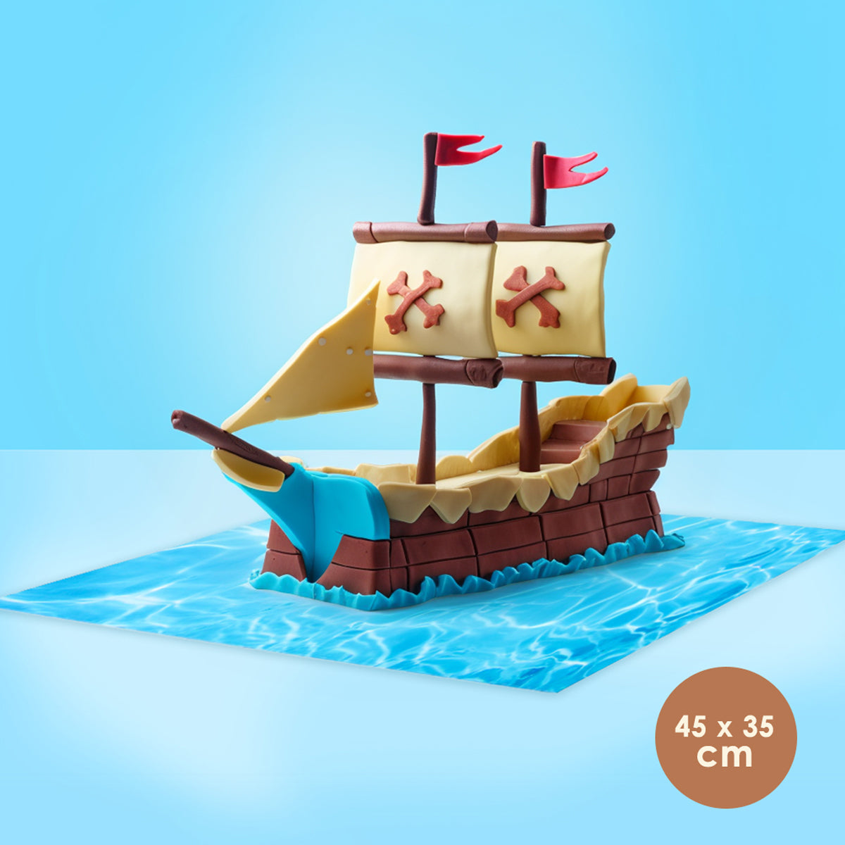 Bake Group Food Presentation Board Water Rectangle (45cm X 35cm)