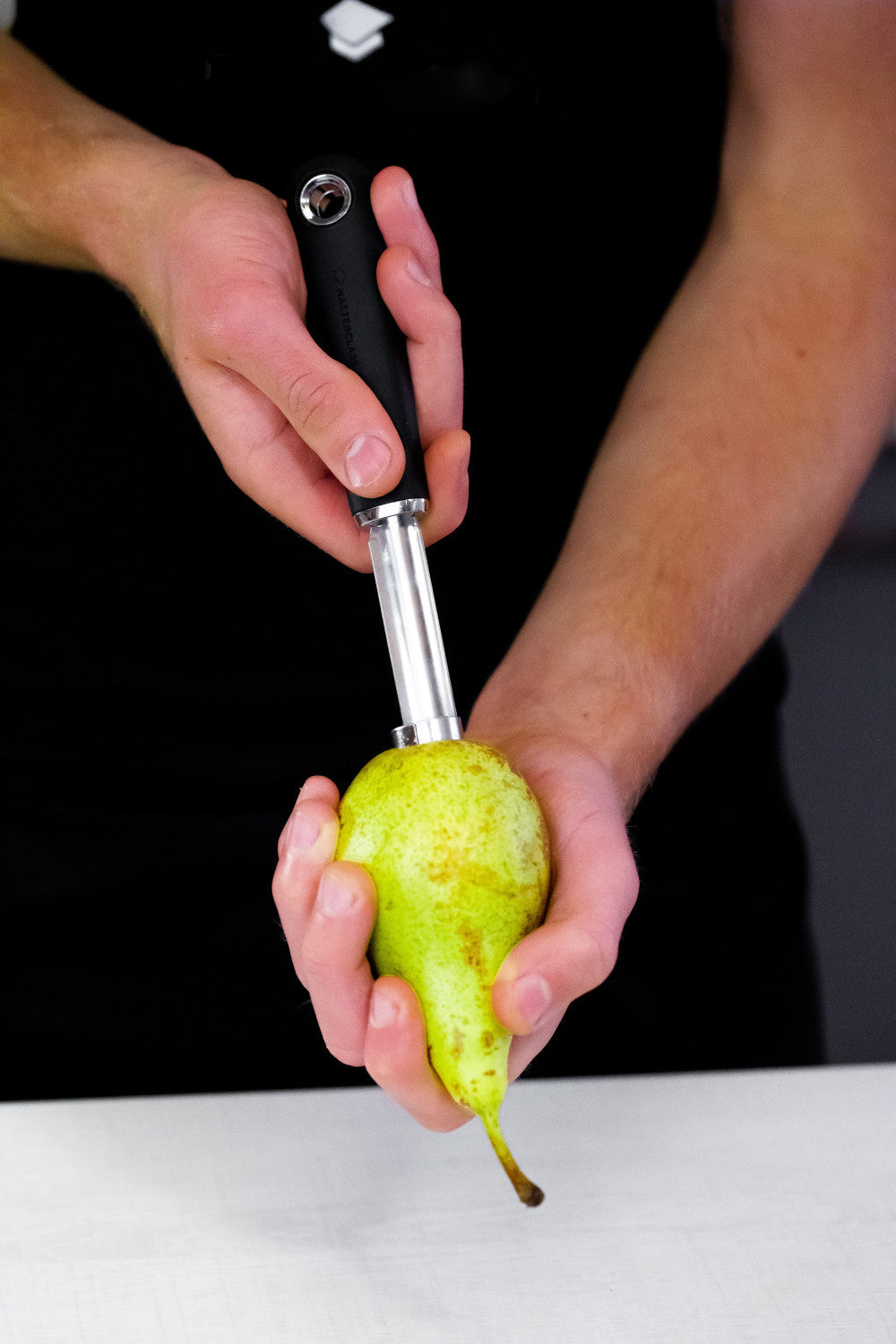 MasterCraft Soft Grip Stainless Steel Apple Corer