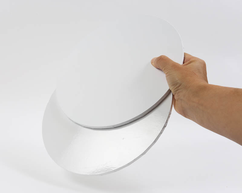 Papyrus Gloss Masonite Cake Board Round White 12in