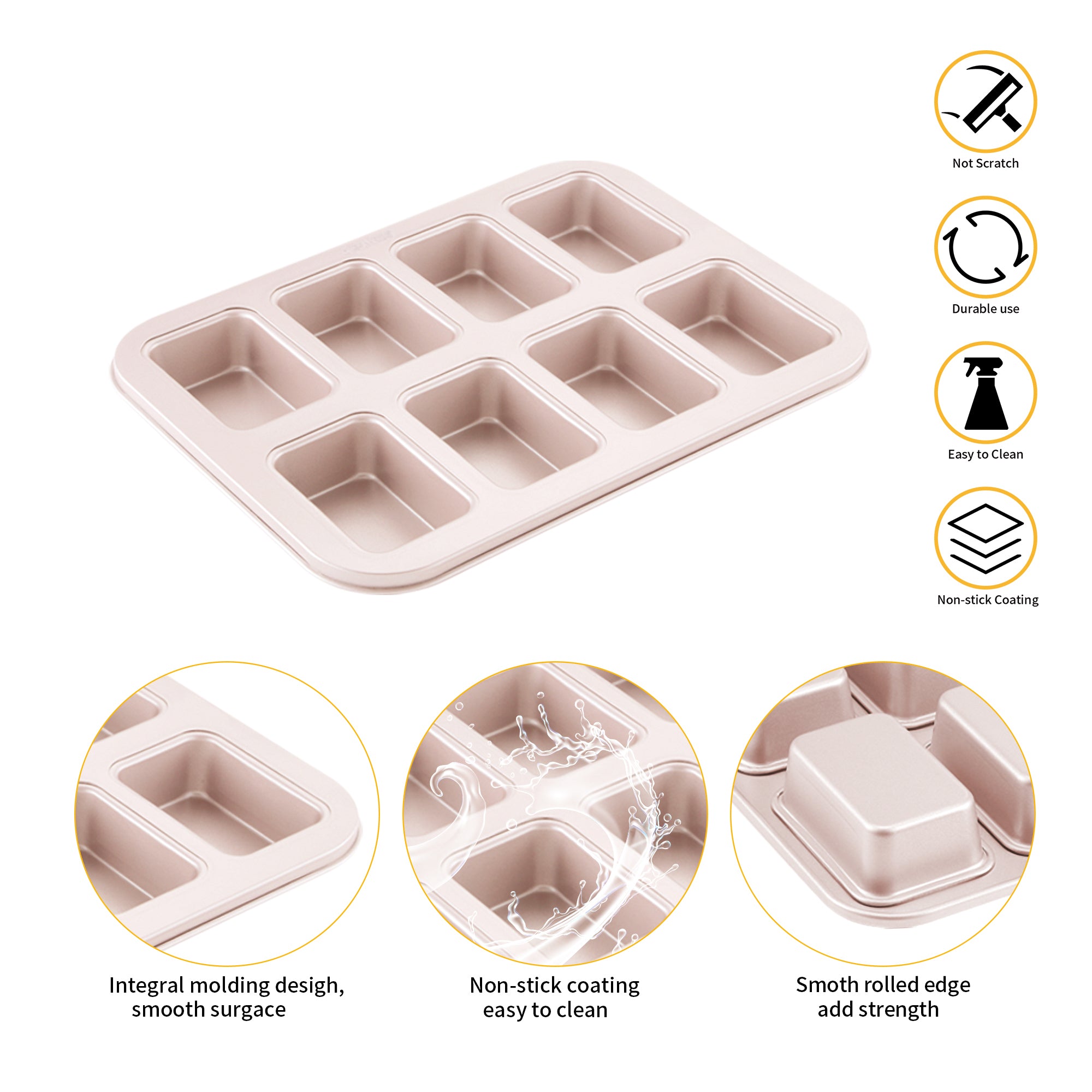 CHEFMADE Petite Loaf Pan 8 Cup (WK10087)