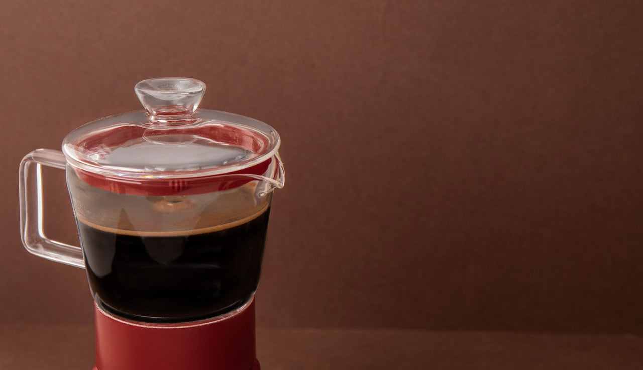 La Cafetière Verona Glass Espresso Maker 6 Cup / 240ml (Red)
