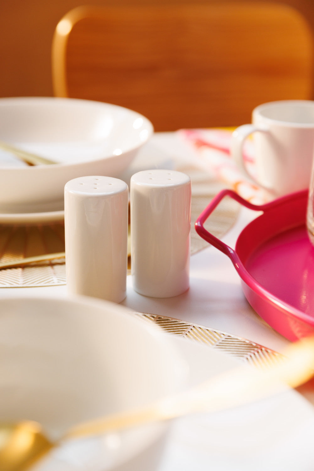 Mikasa Chalk Porcelain Salt & Pepper Shaker Set 8cm (White)